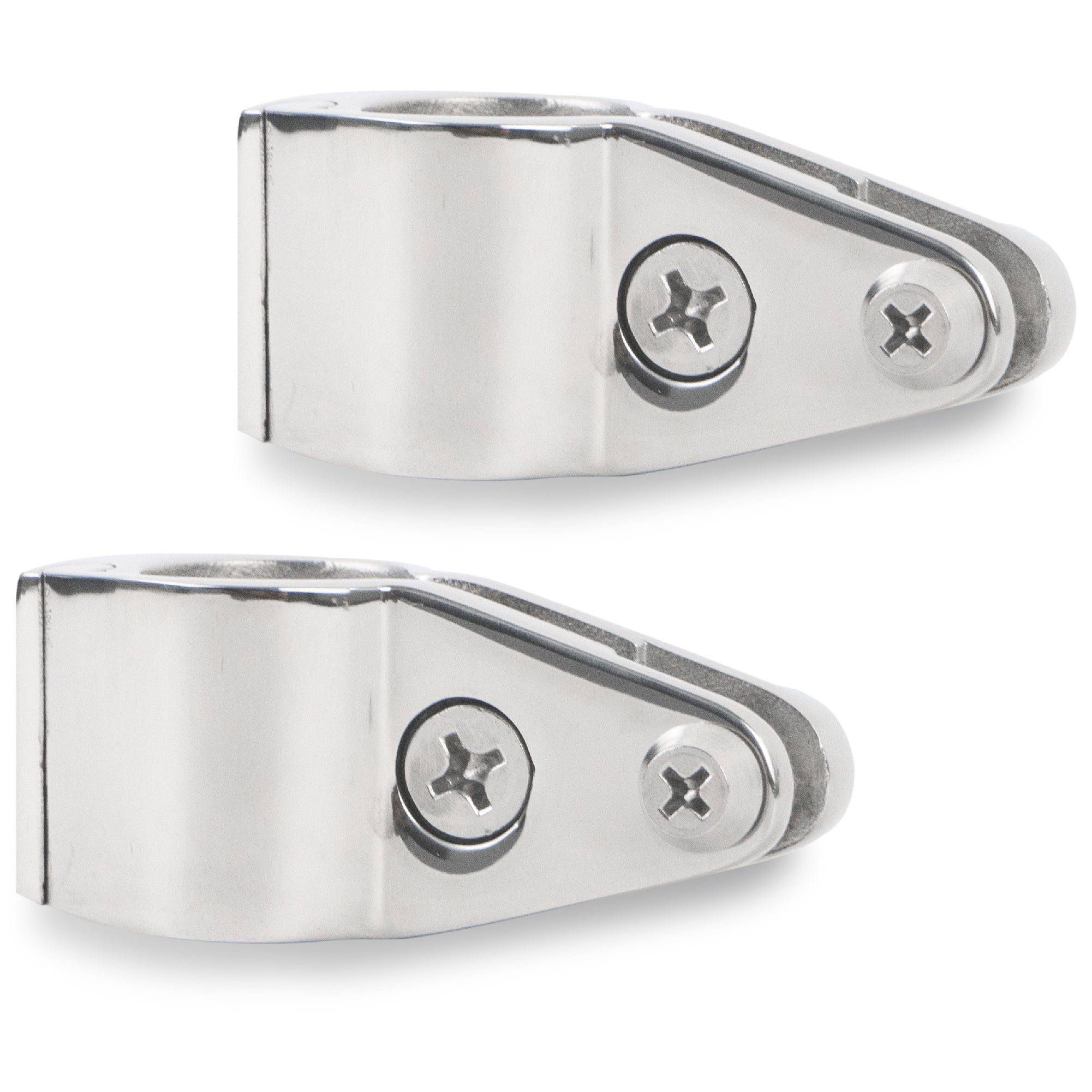 Bimini Top Hinged Jaw Slide, 7/8" Stainless Steel 2-Pack - FO1632-M2 - Five Oceans