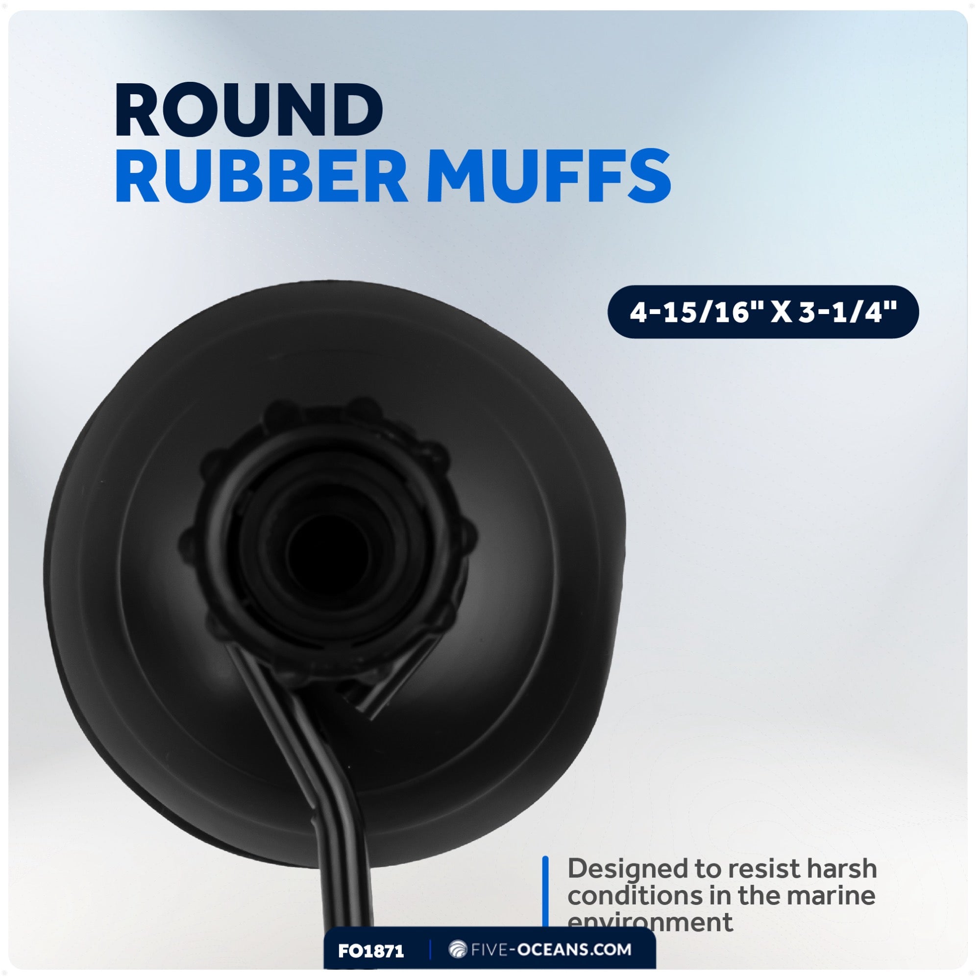 Universal Outboard Motor Flusher, Round Muffs - FO1871 - Five Oceans