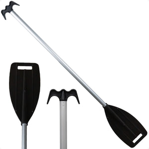 4' Paddle & Hook, Black, Aluminum - FO1876 - Five Oceans