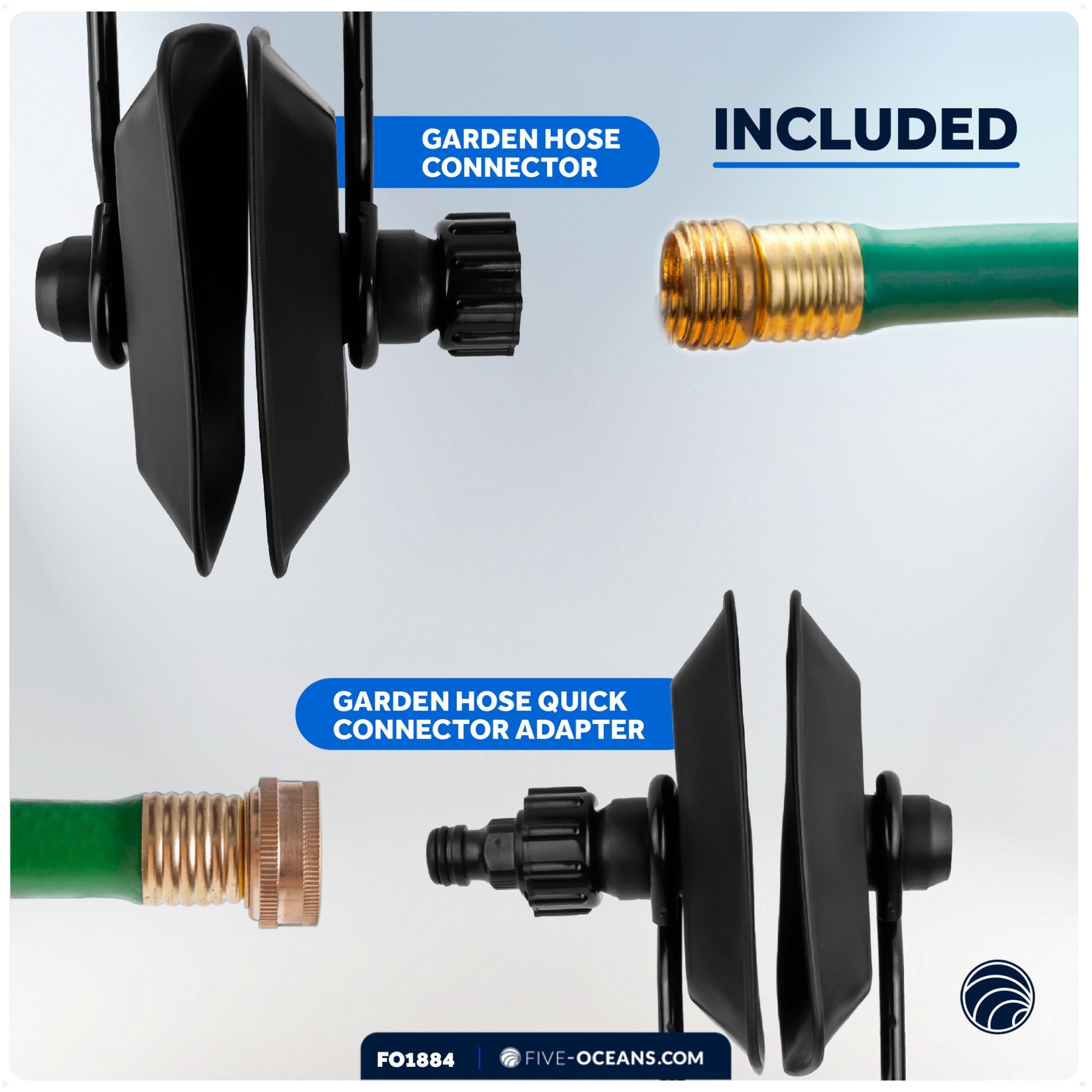 Outboard Motor Flusher, Rectangular Muffs - FO1884 - Five Oceans