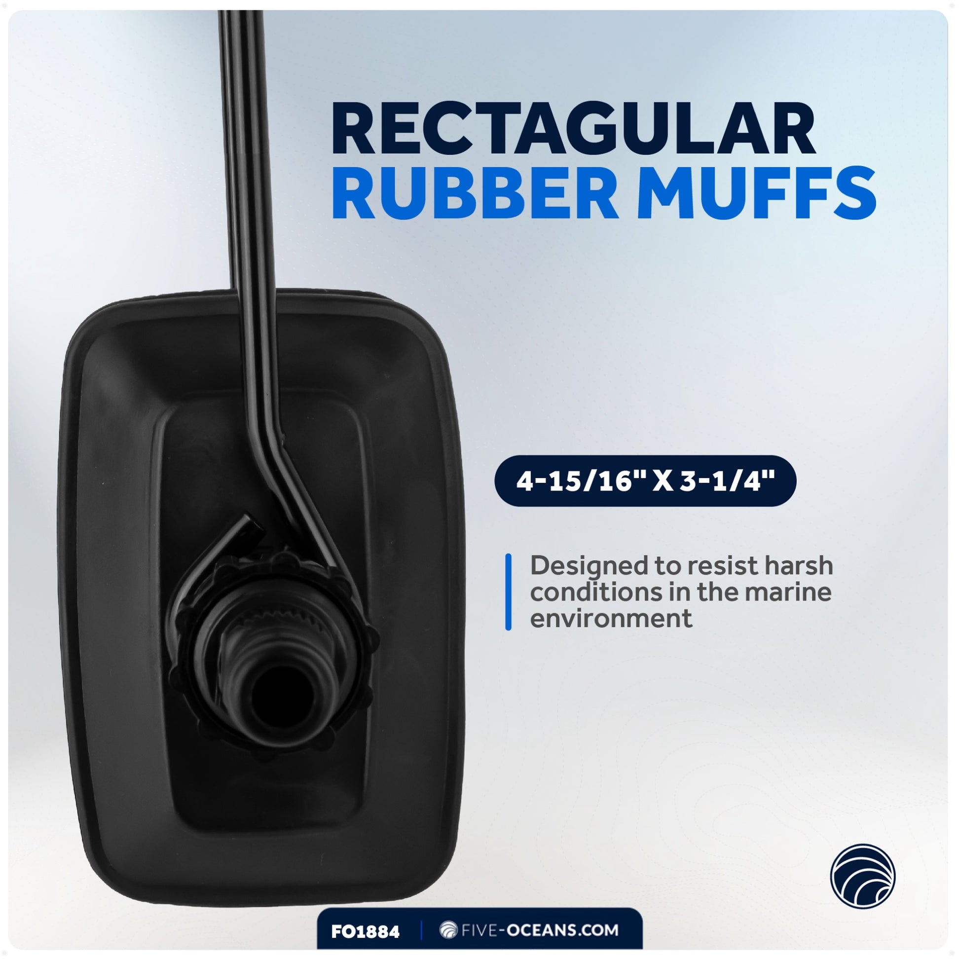 Outboard Motor Flusher, Rectangular Muffs - FO1884 - Five Oceans