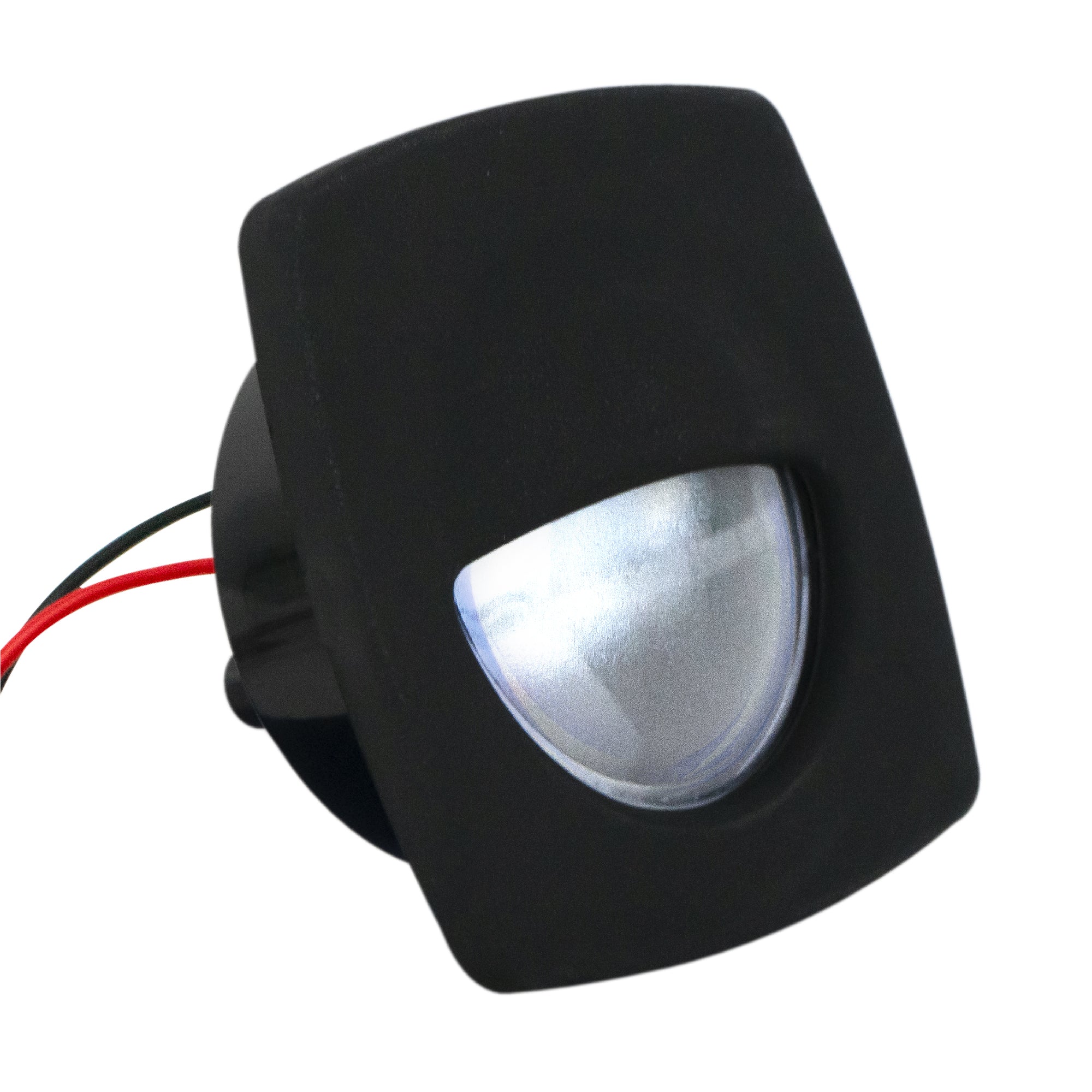LED Courtesy Companion Way Light, Black Square, Cool White - FO2313 - Five Oceans