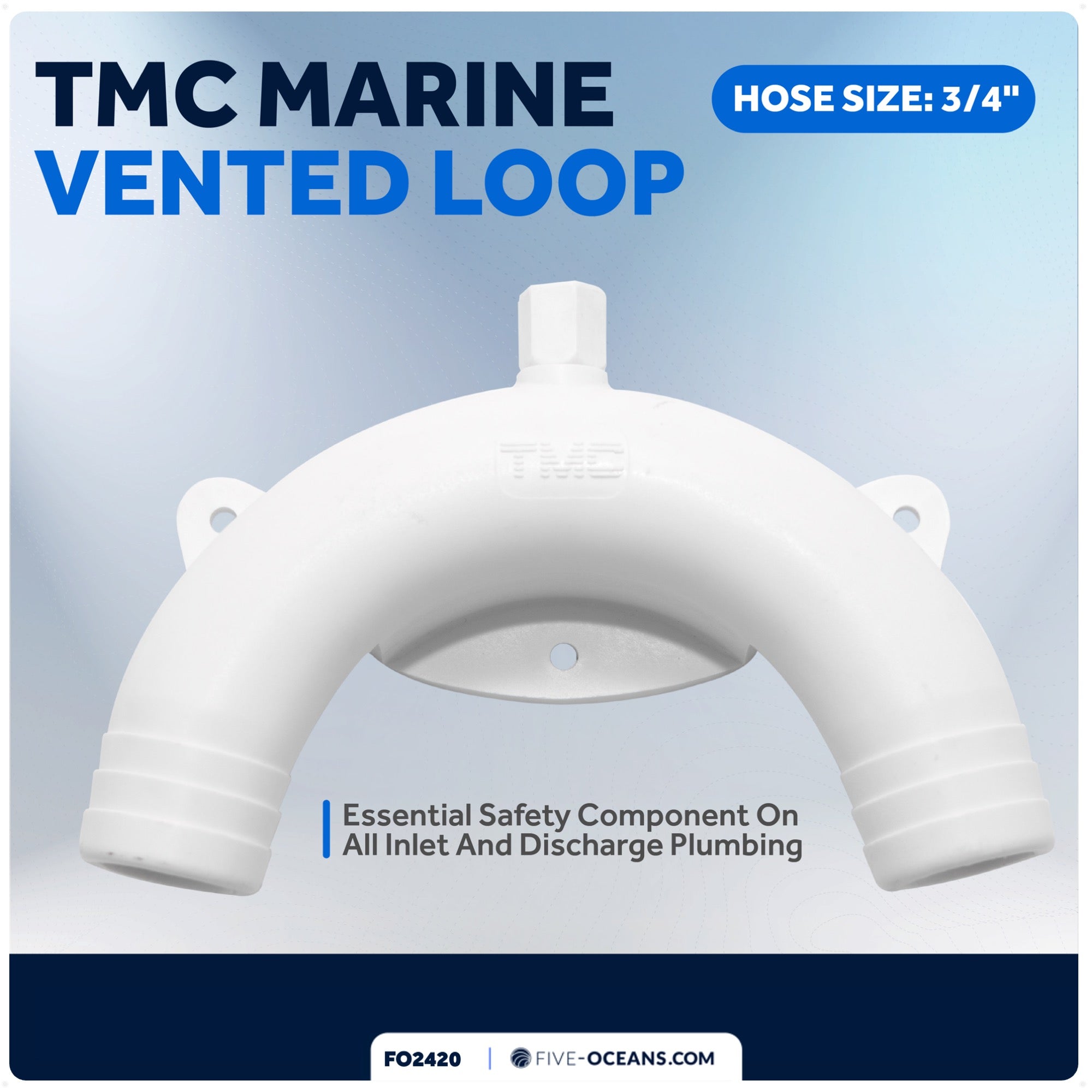 TMC Vented Loop for Boats and RVs, 3/4" Hose - FO2420 - Five Oceans