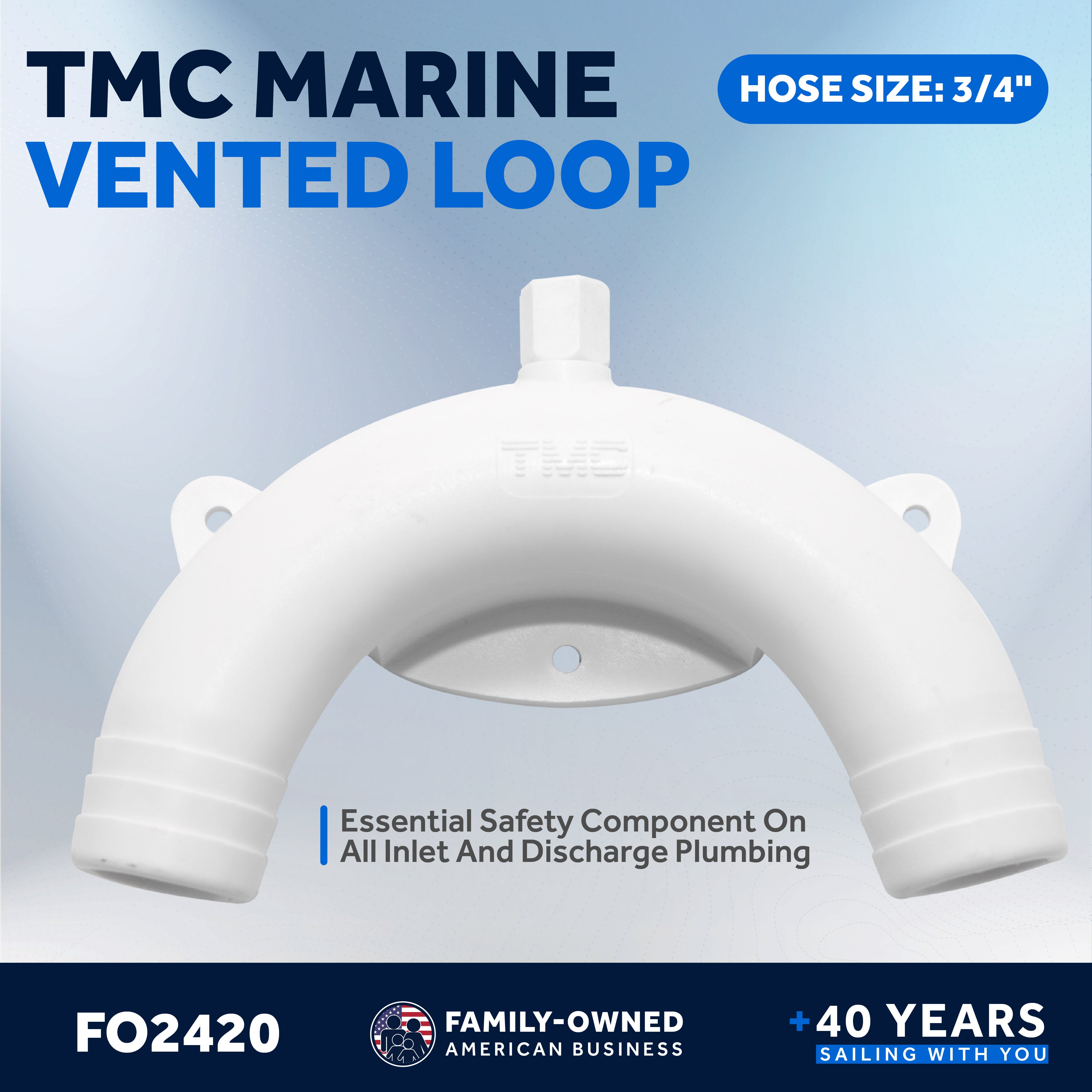 TMC Marine Vented Loop, 3/4" Hose - FO2420