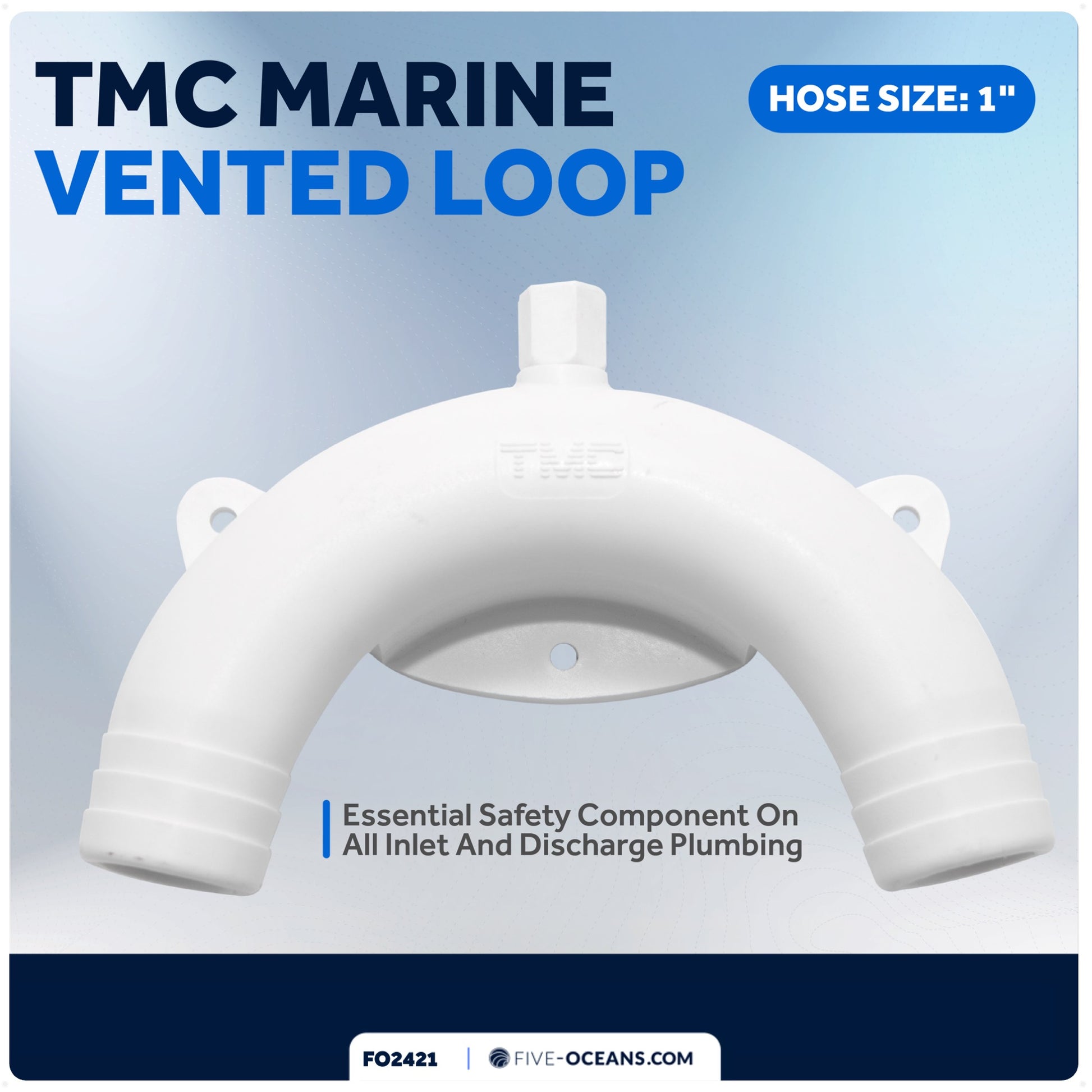 TMC Vented Loop for Boats and RVs, 1" Hose - FO2421 - Five Oceans