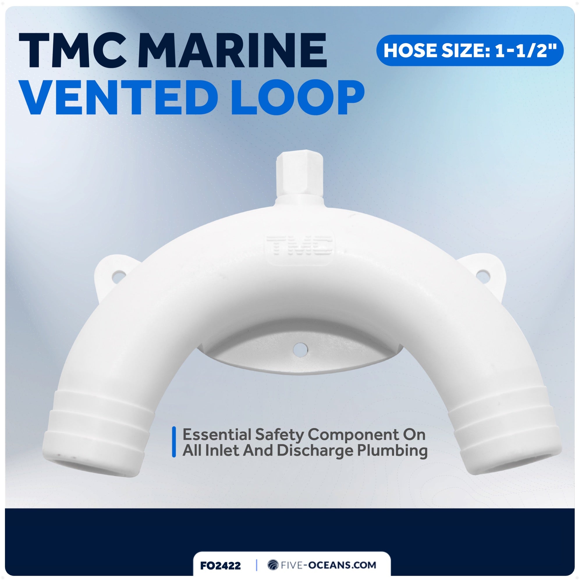 TMC Vented Loop for Boats and RVs, 1-1/2" Hose - FO2422 - Five Oceans