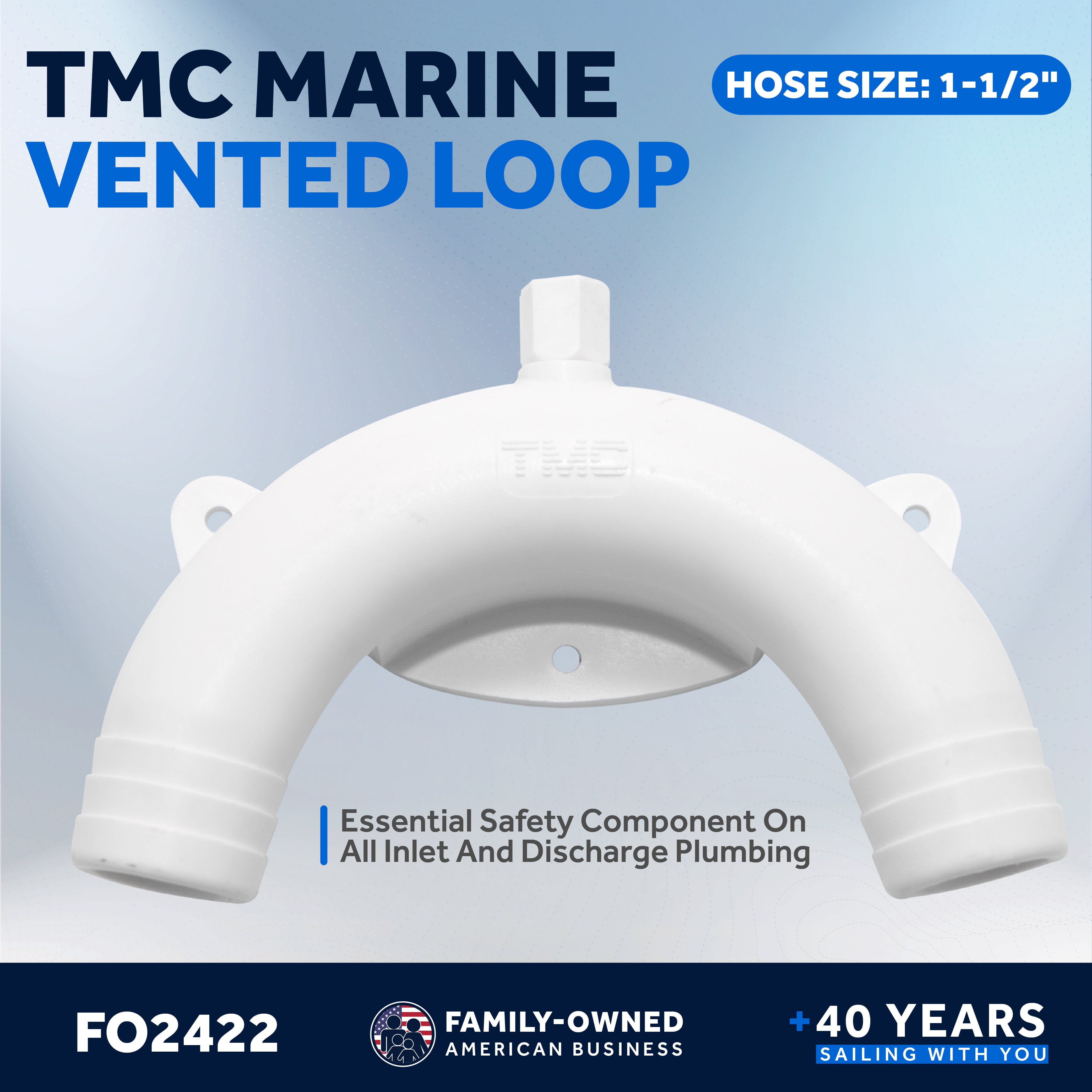 TMC Marine Vented Loop, 1-1/2" Hose - FO2422