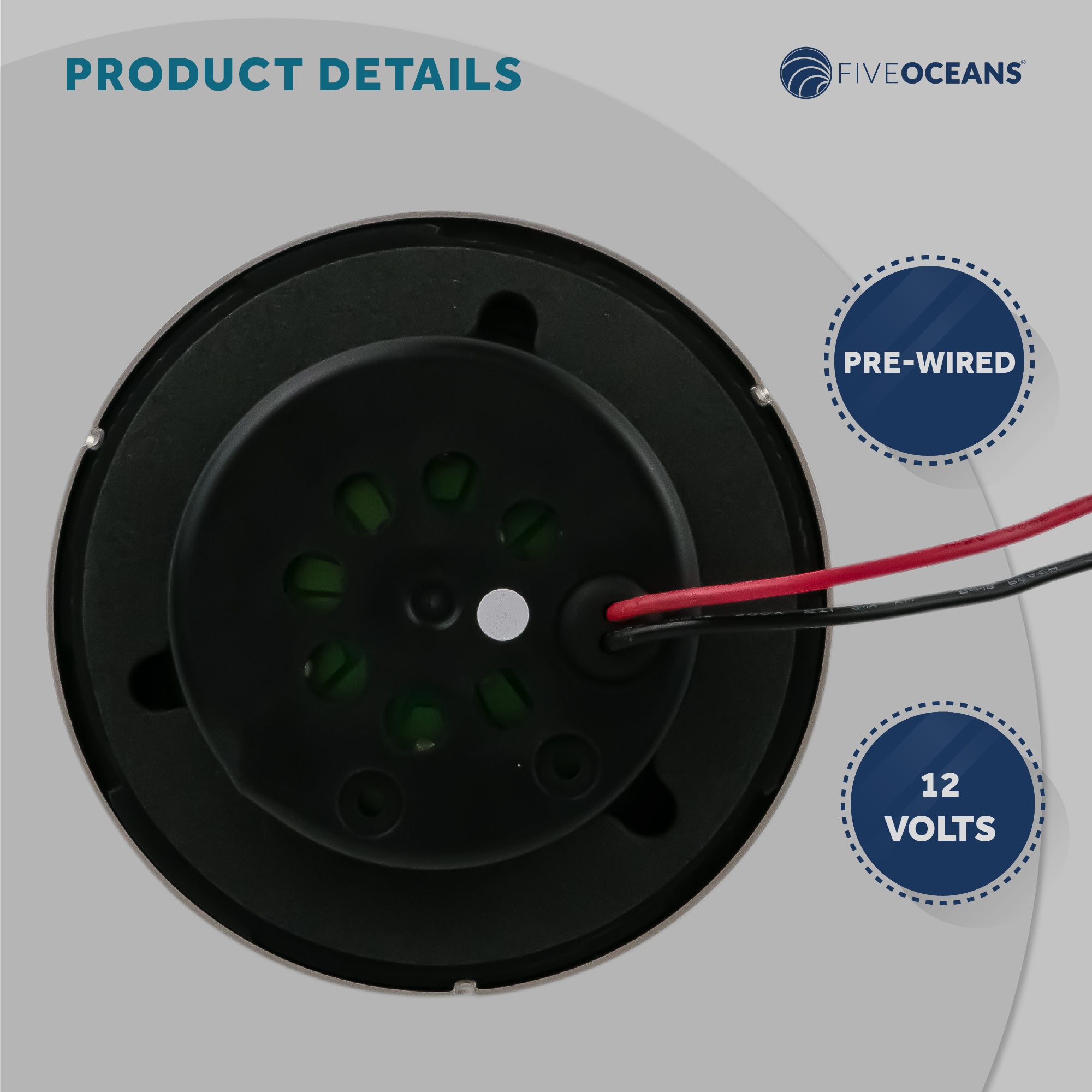 LED Interior Dome Light, 4" Flush Mount - FO2443 - Five Oceans