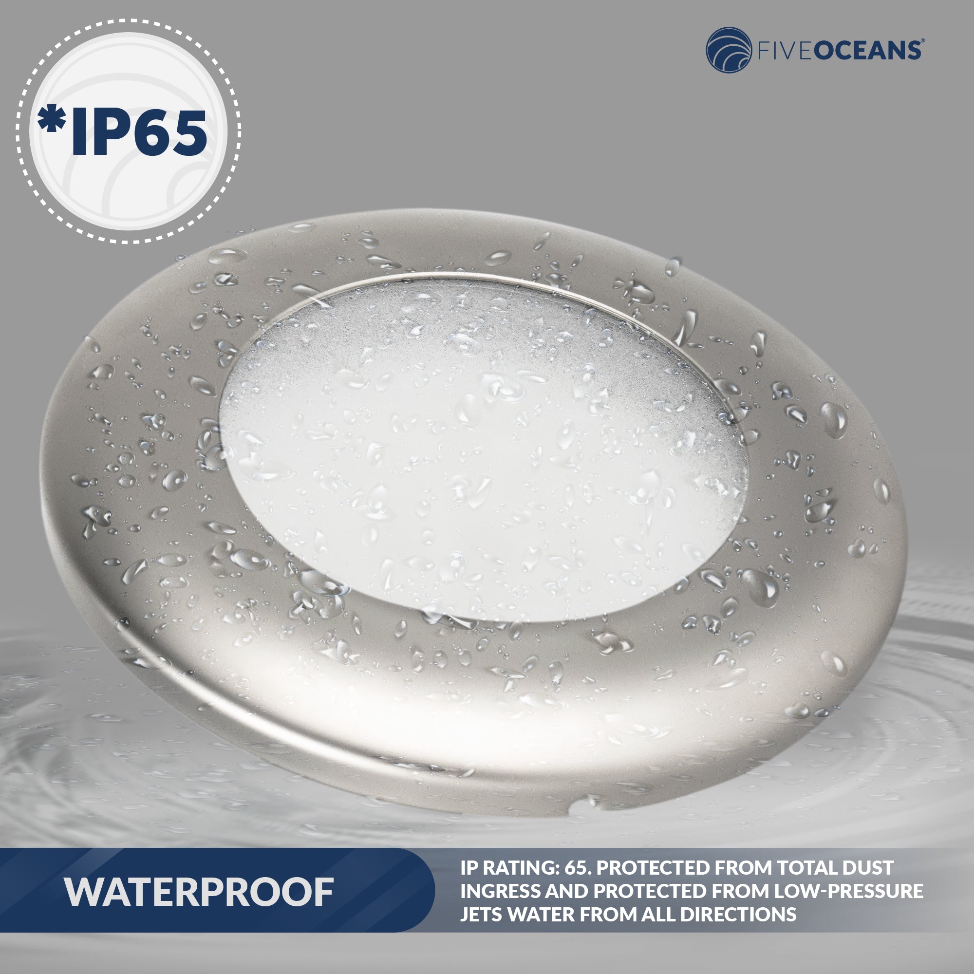 LED Interior Dome Light, 4" Flush Mount - FO2443 - Five Oceans