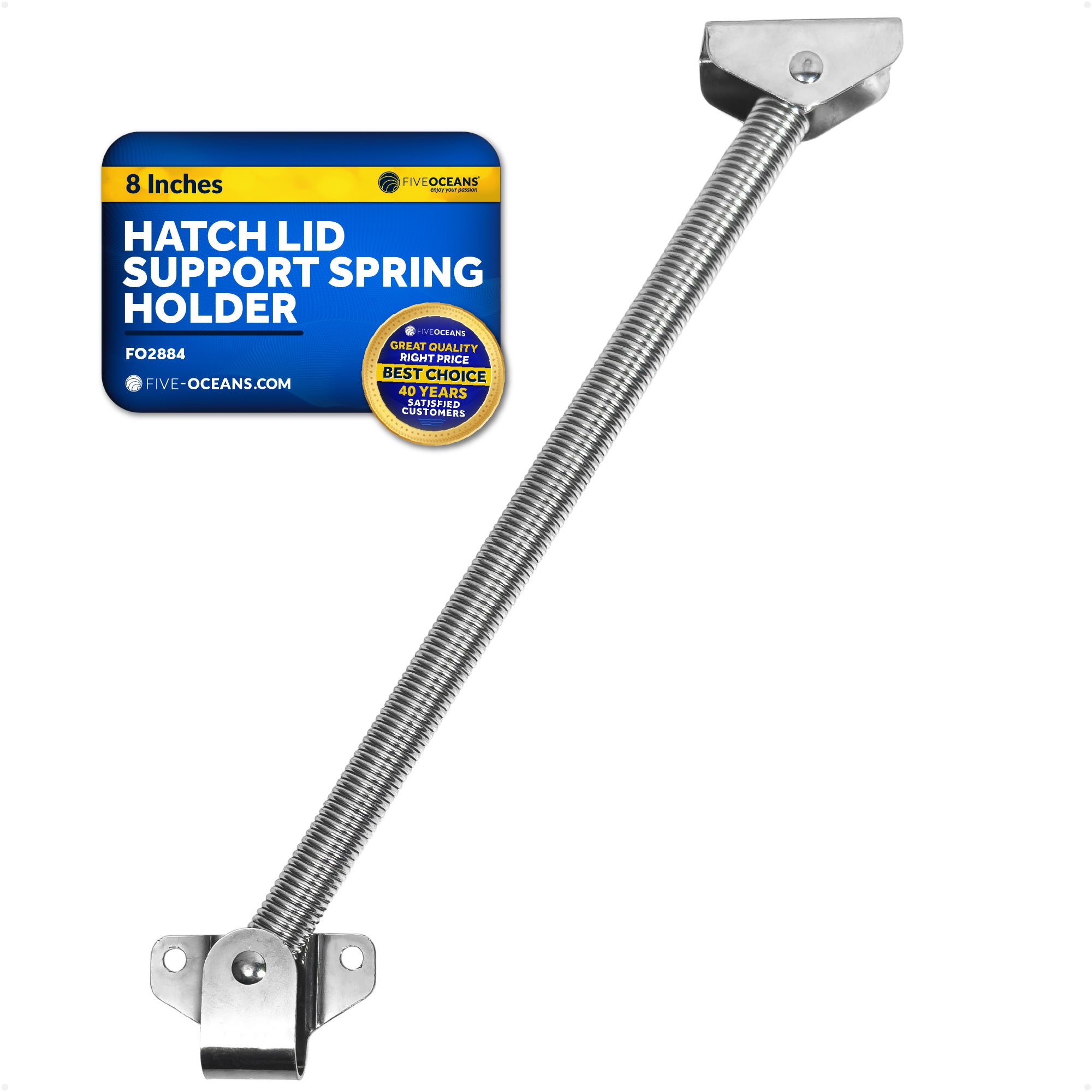 8" Hatch Lid Support Spring, Stainless Steel - FO2884