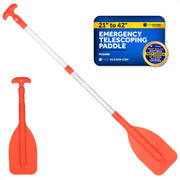 Emergency Floating Telescoping Paddle 21" to 42", T-Grip - Orange - FO2898