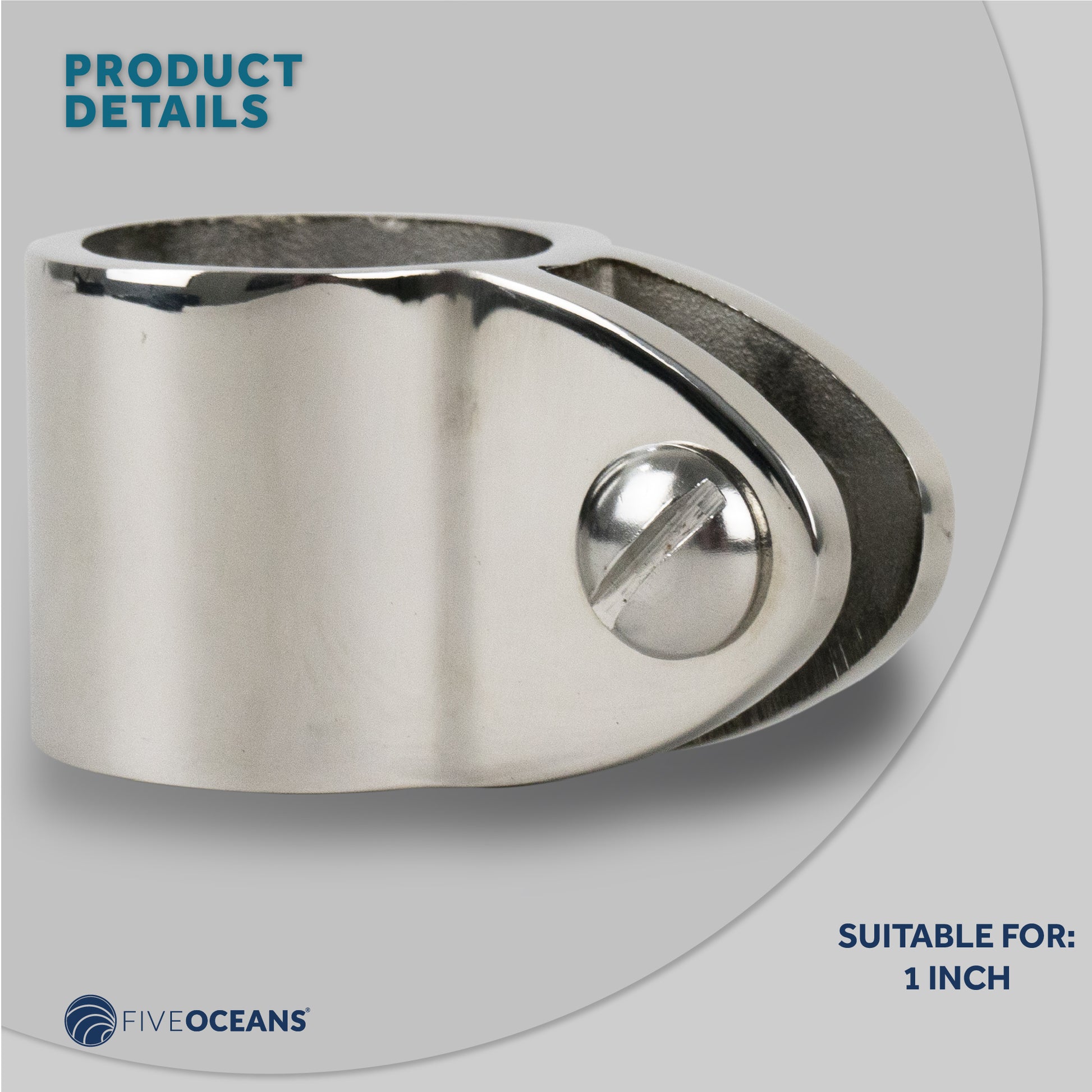 Bimini Top Hardware 1" Jaw Slide, AISI316 Stainless Steel - 2-Pack - FO2959-M2 - Five Oceans