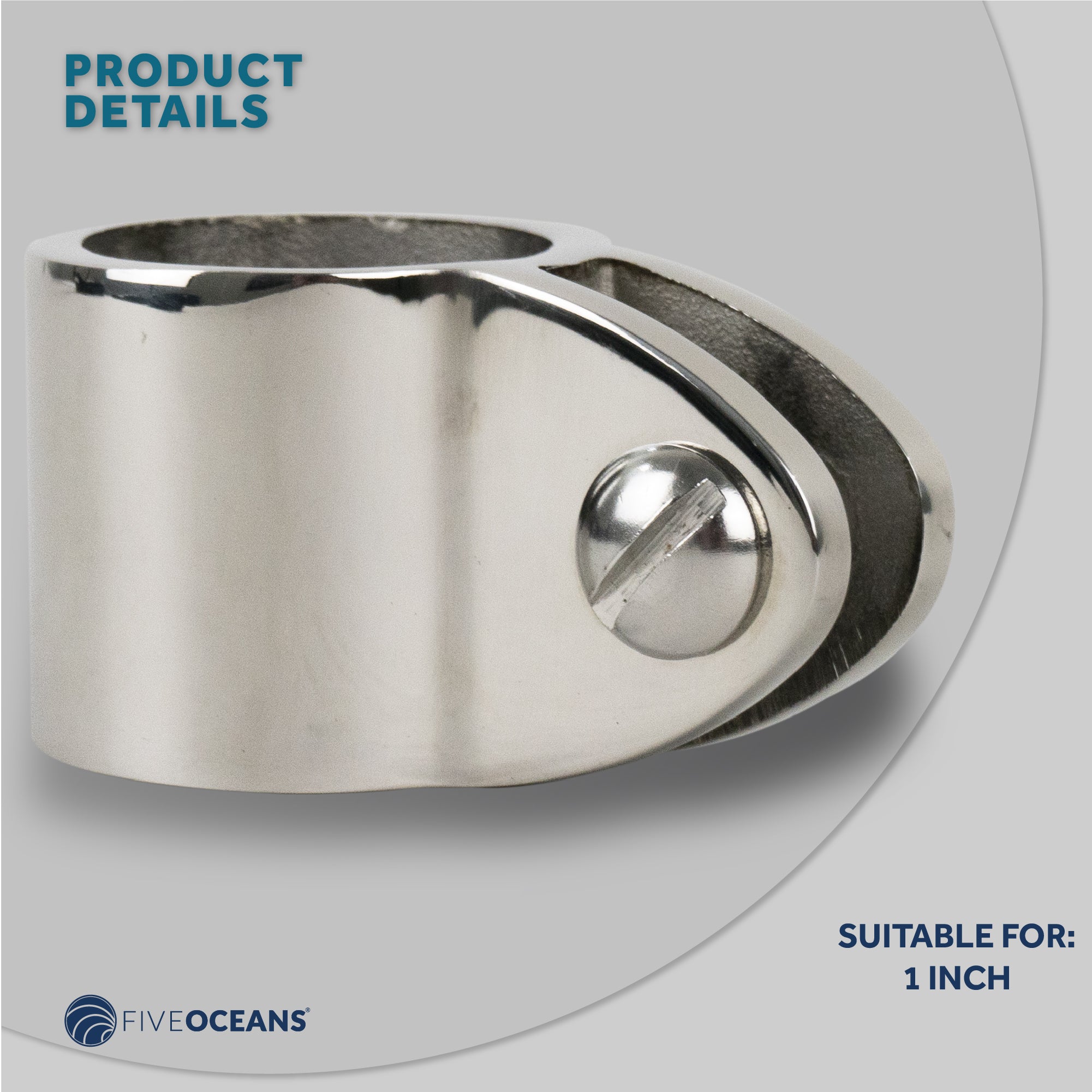 Bimini Top Hardware 1" Jaw Slide, AISI316 Stainless Steel - 2-Pack - FO2959-M2 - Five Oceans