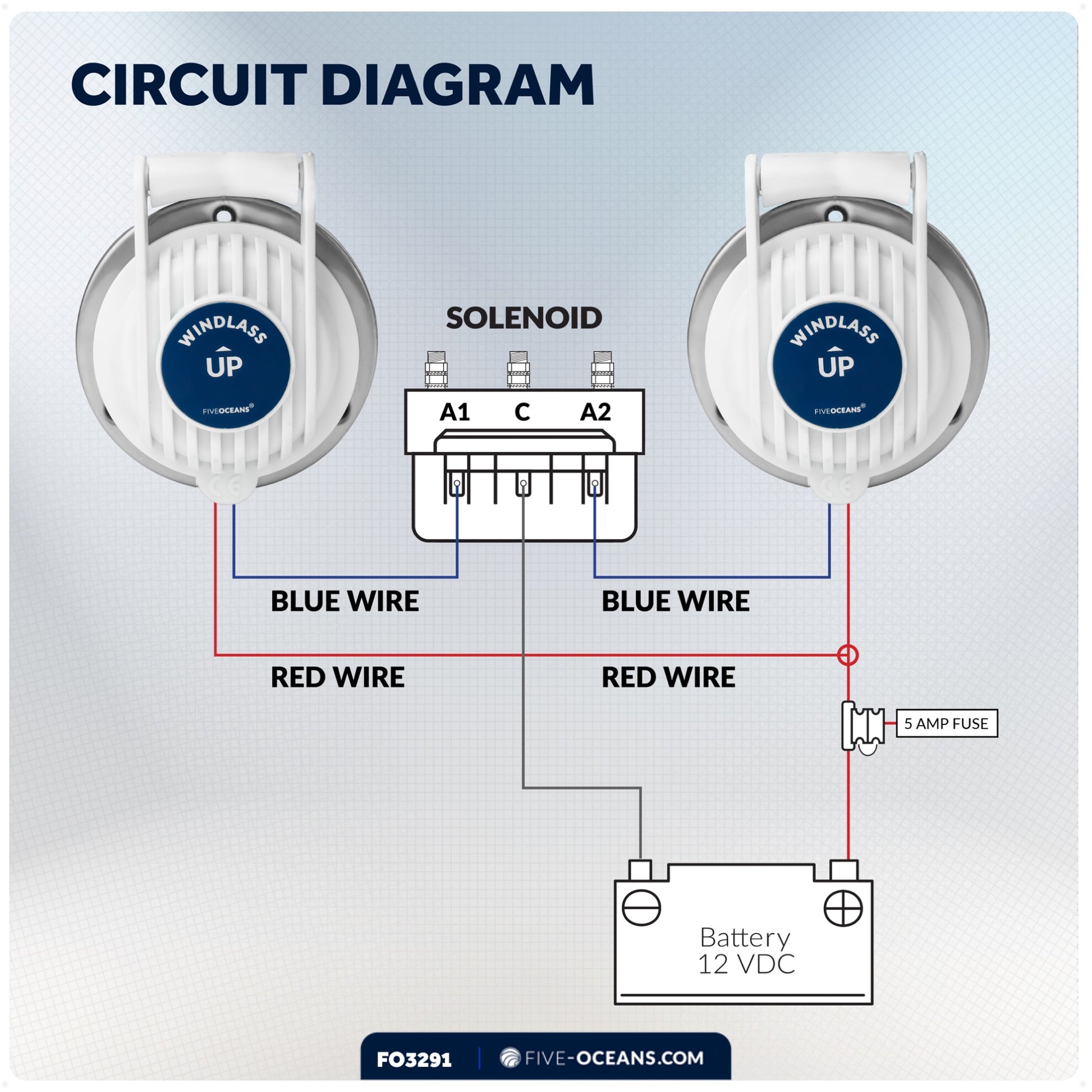Windlass Deck Foot Switch, Up/Down Single Direction Switches - FO3291 - Five Oceans