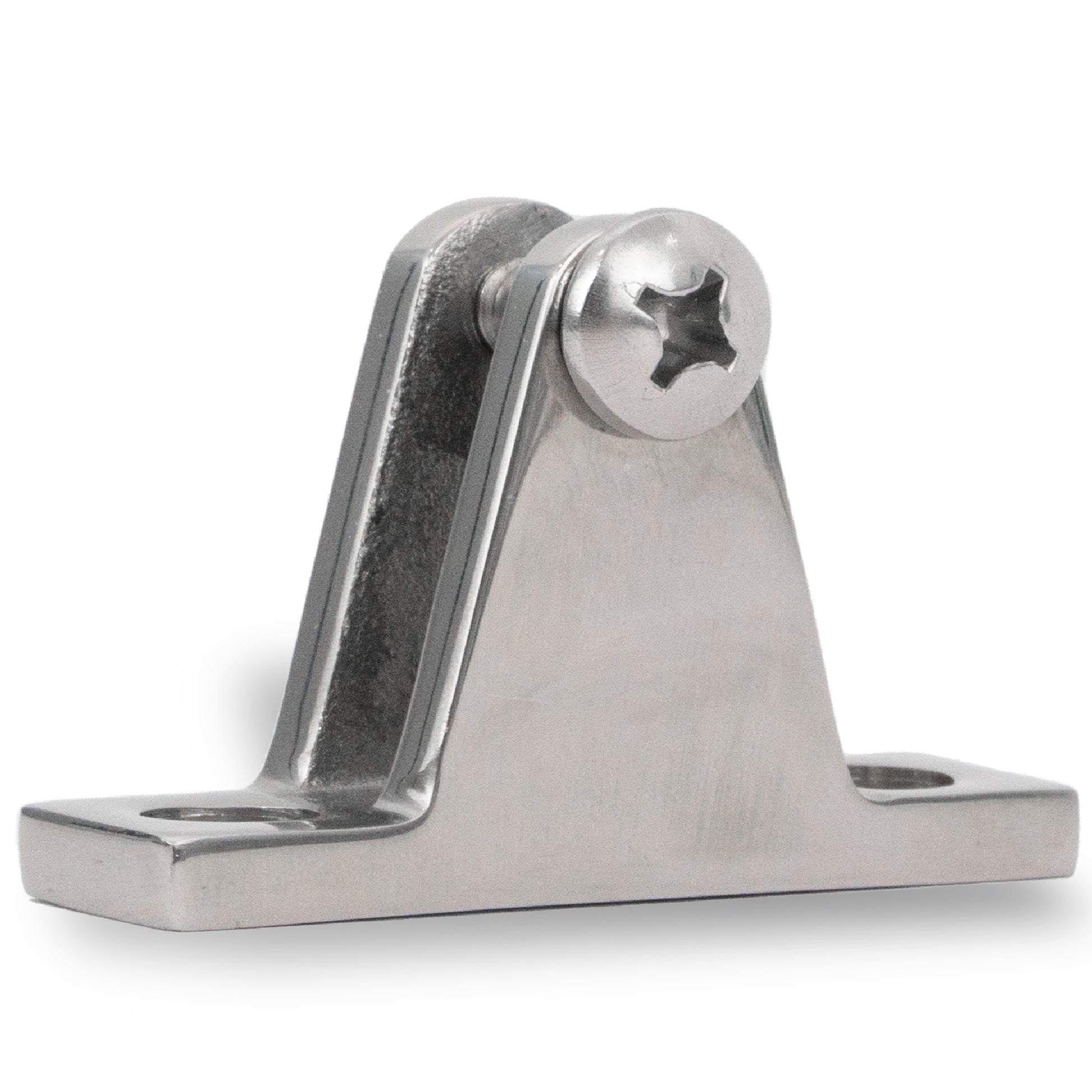 Bimini Top Hardware 90 Degree Deck Hinge with Screw Pin, AISI316 Stailess Steel - FO367 - Five Oceans