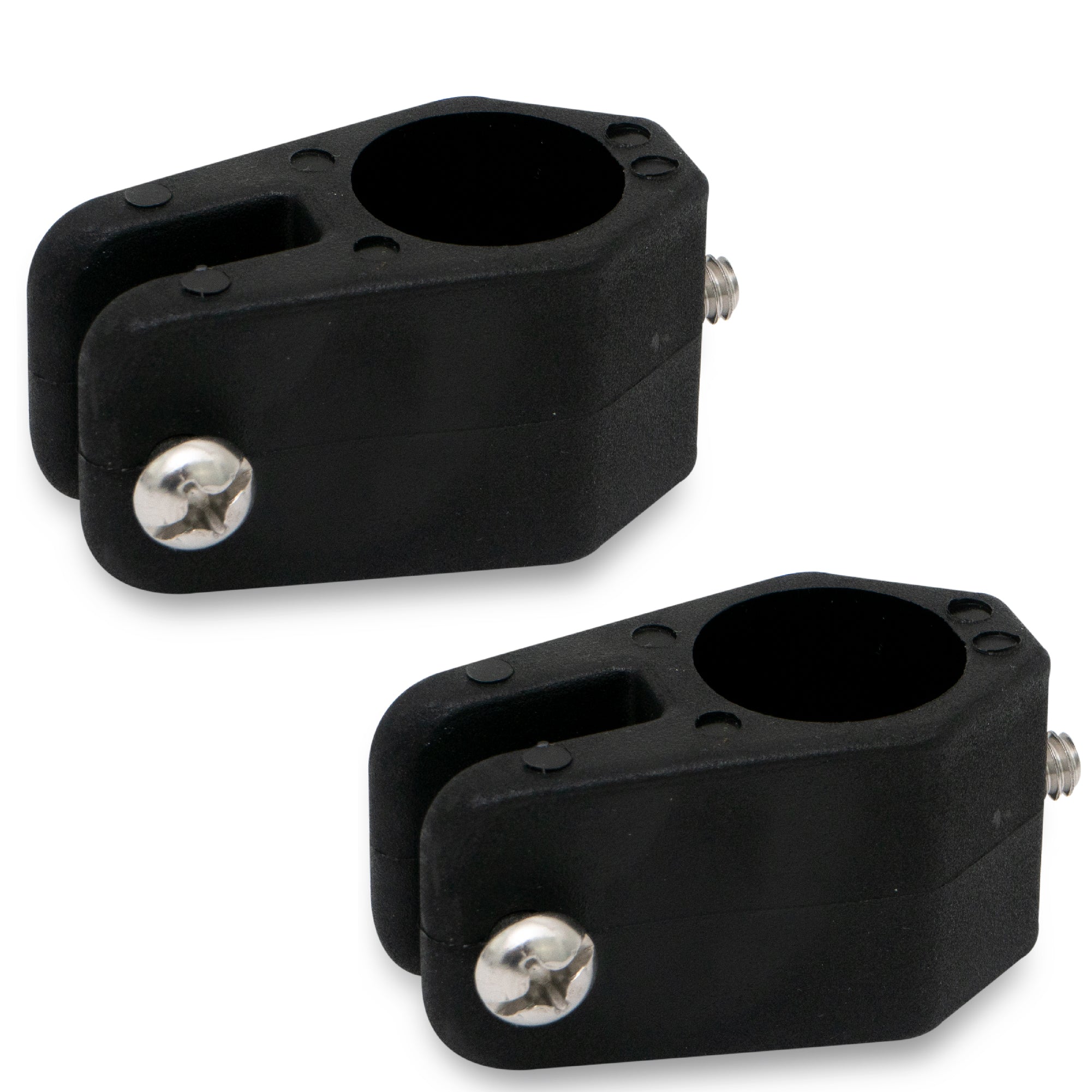 Bimini Top Hardware 7/8" Jaw Slide, Black Nylon - 2-Pack - FO3846-M2 - Five Oceans