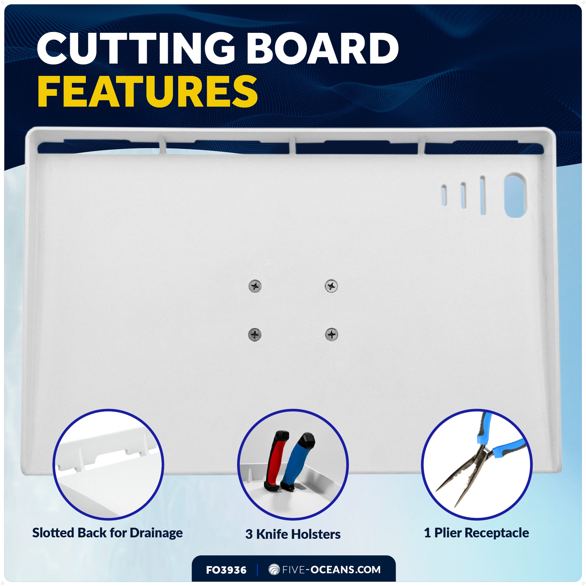 Premium Cutting Board, Fillet Table 20" x 12" - FO3936 - Five Oceans