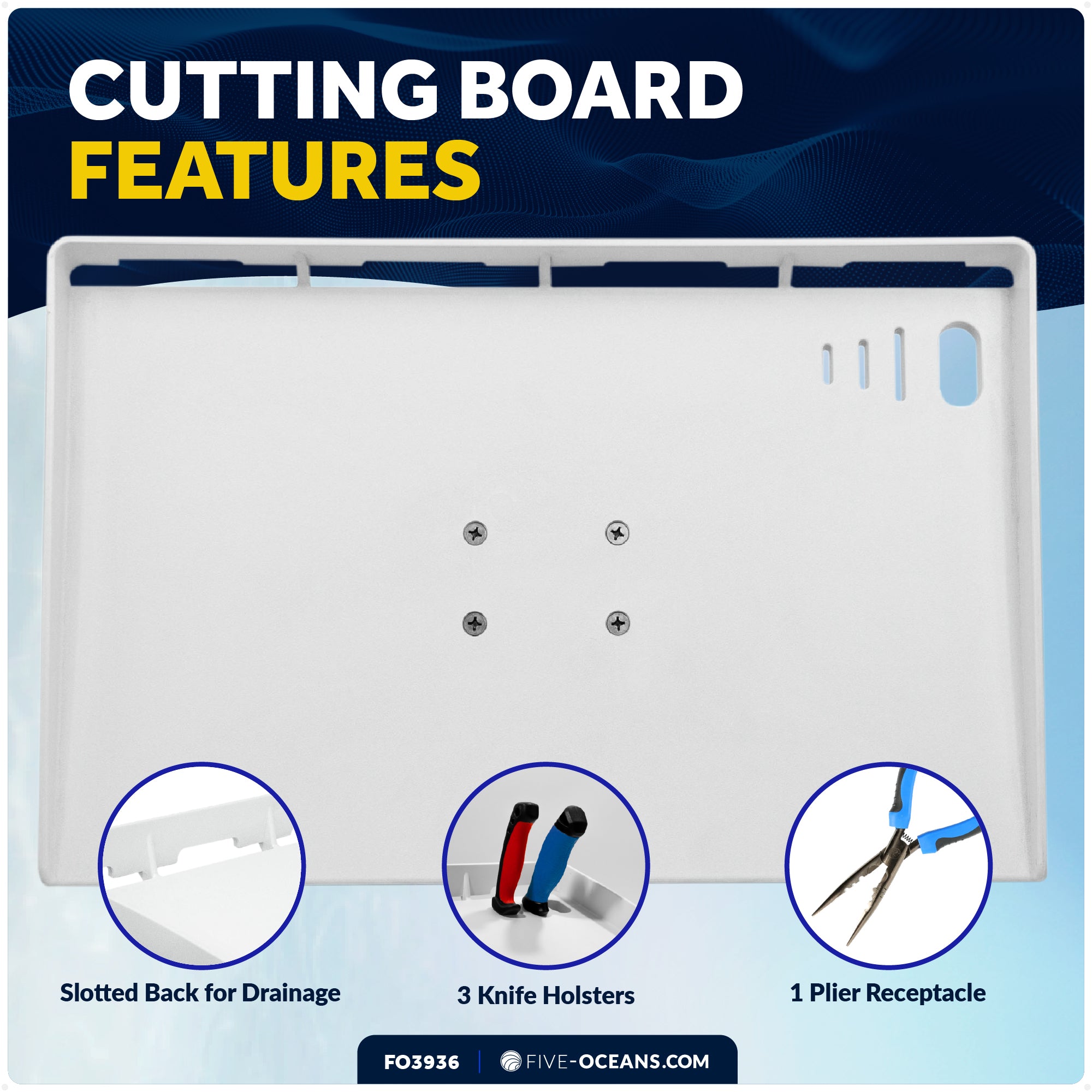 Premium Cutting Board, Fillet Table 20" x 12" - FO3936 - Five Oceans