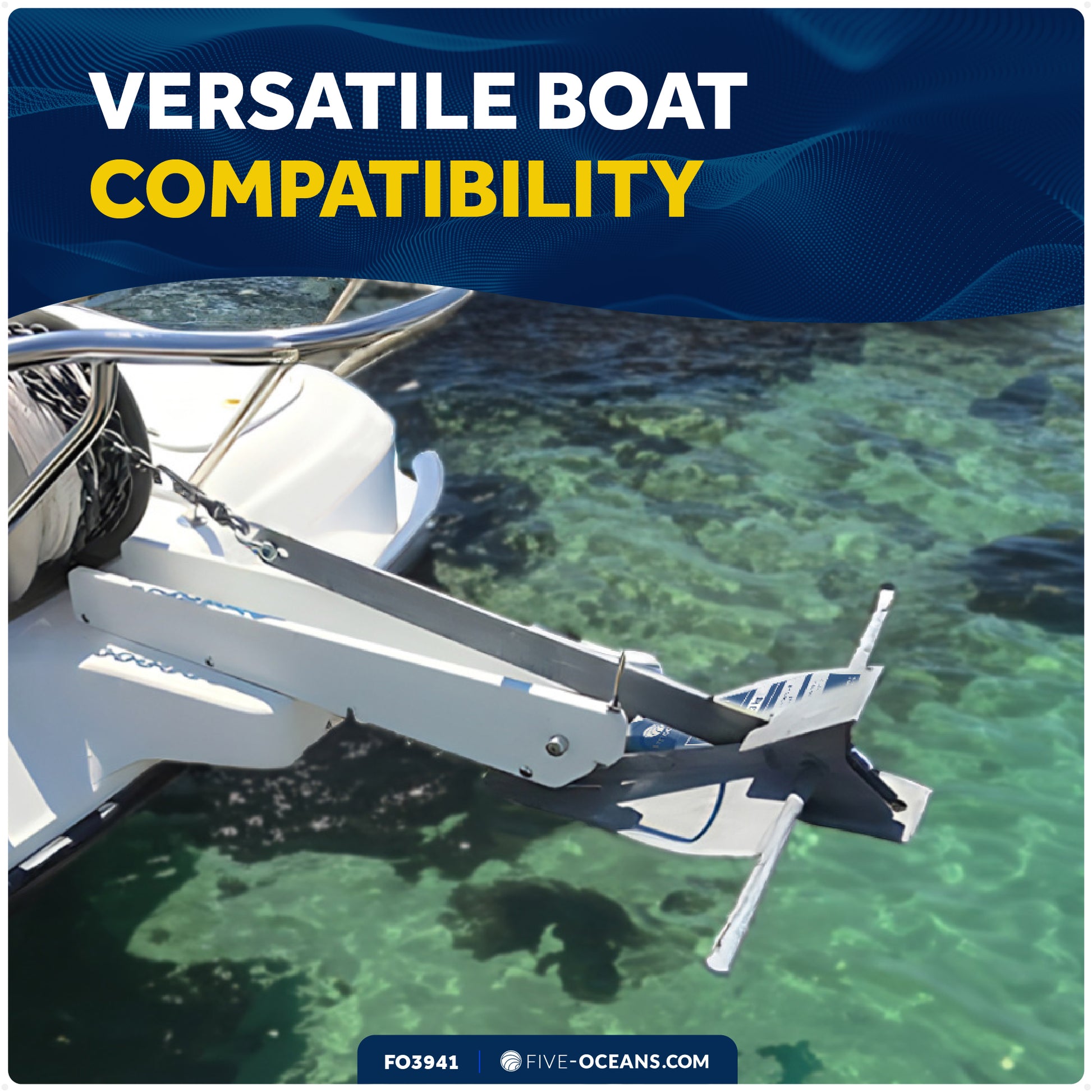 10 Lb Fluke Anchor, Hot Dipped Galvanized Steel Boat Anchor - FO3941 - Five Oceans