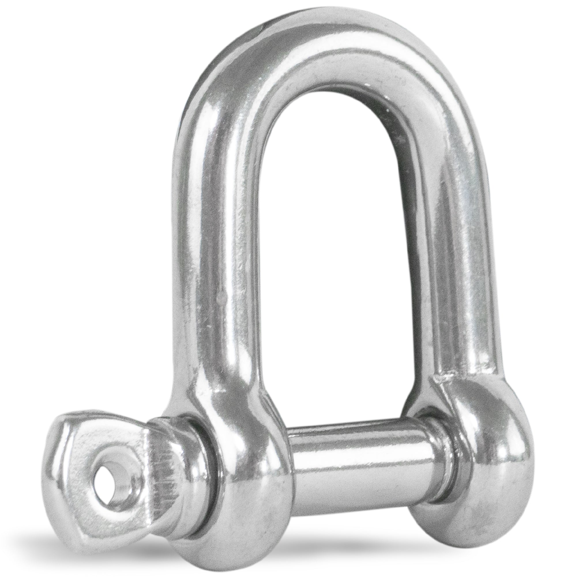 Pin D Shackles, 3/16" Screw, Stainless Steel - FO409 - Five Oceans