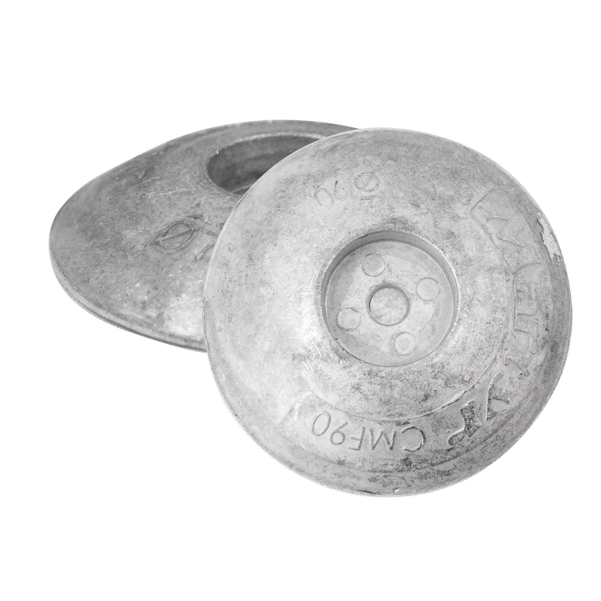 Alloy Rudder Trim Tab Disc Anode, Aluminum, 3-1/2", 2-Pack - FO4171-M2