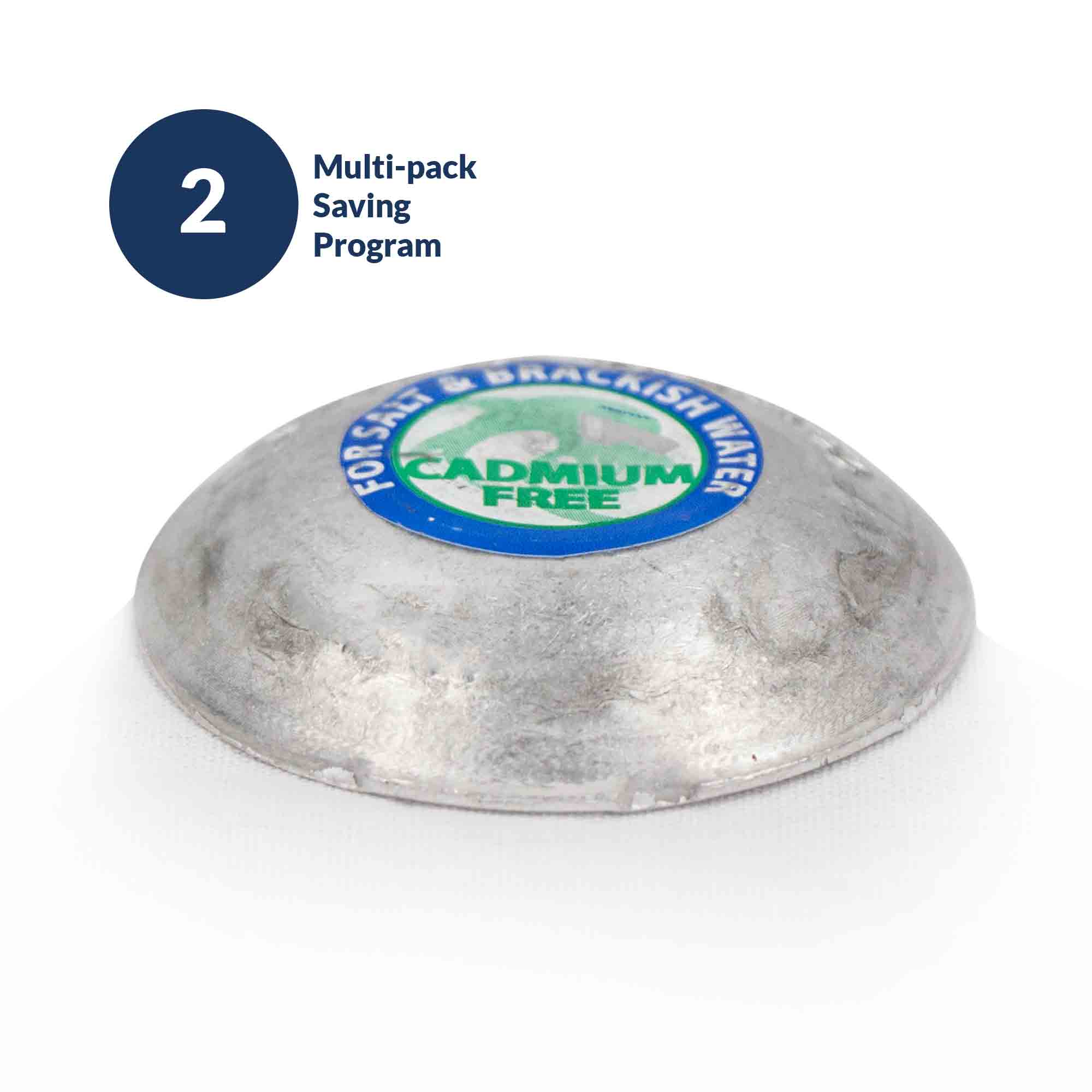 Alloy Rudder/Trim Tab Disc Anode, Aluminum , 4-3/8", 2-pack - FO4172-M2 - Five Oceans