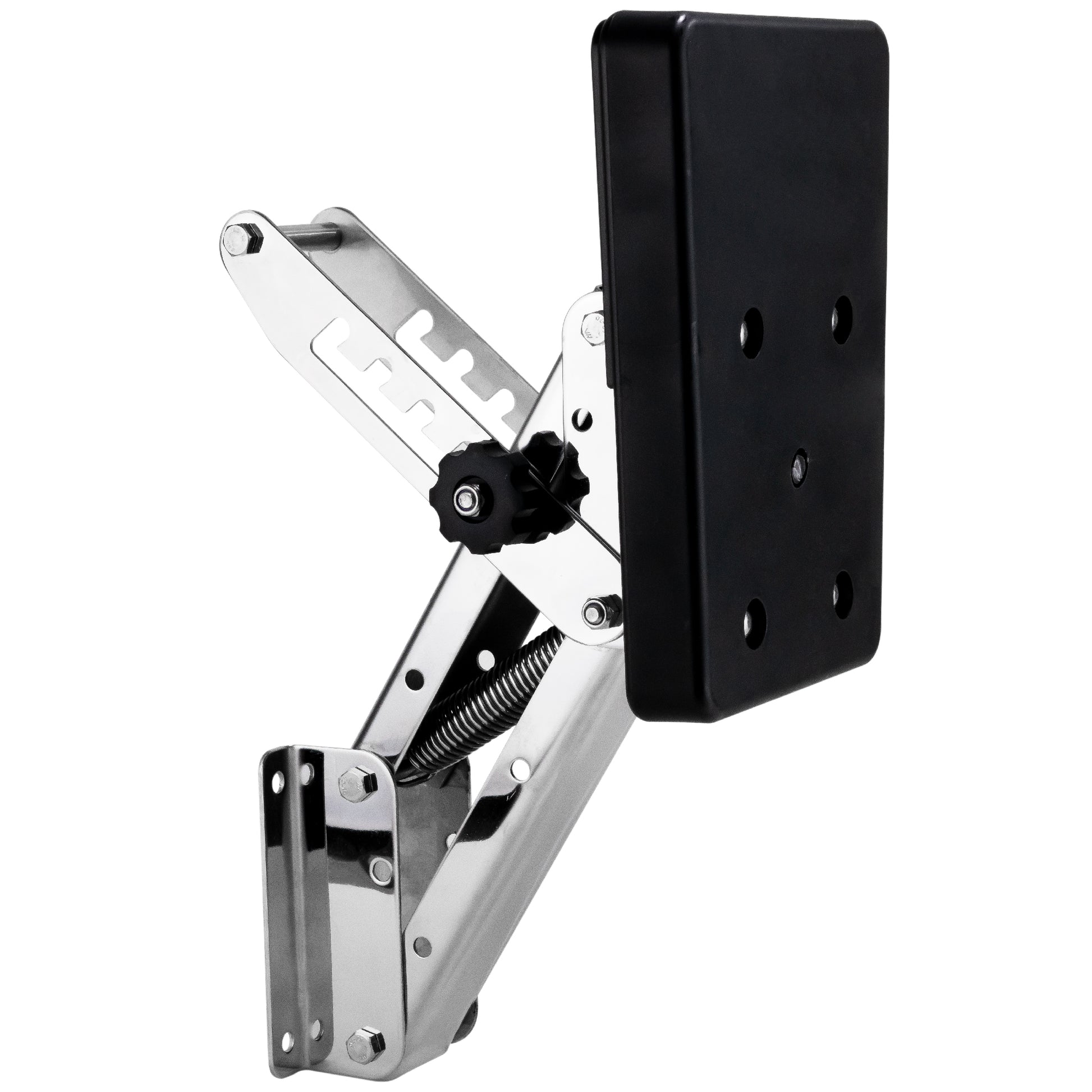 Adjustable Outboard Motor Bracket, Max. 20 Hp, Max. 88 Lb, 11-Inch of Travel, 316 Stainless Steel, Black Board - FO4204 - Five Oceans