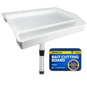 Deluxe Bait Cutting Board, 17"x14", Rod Holder Mount - FO4298 - Five Oceans