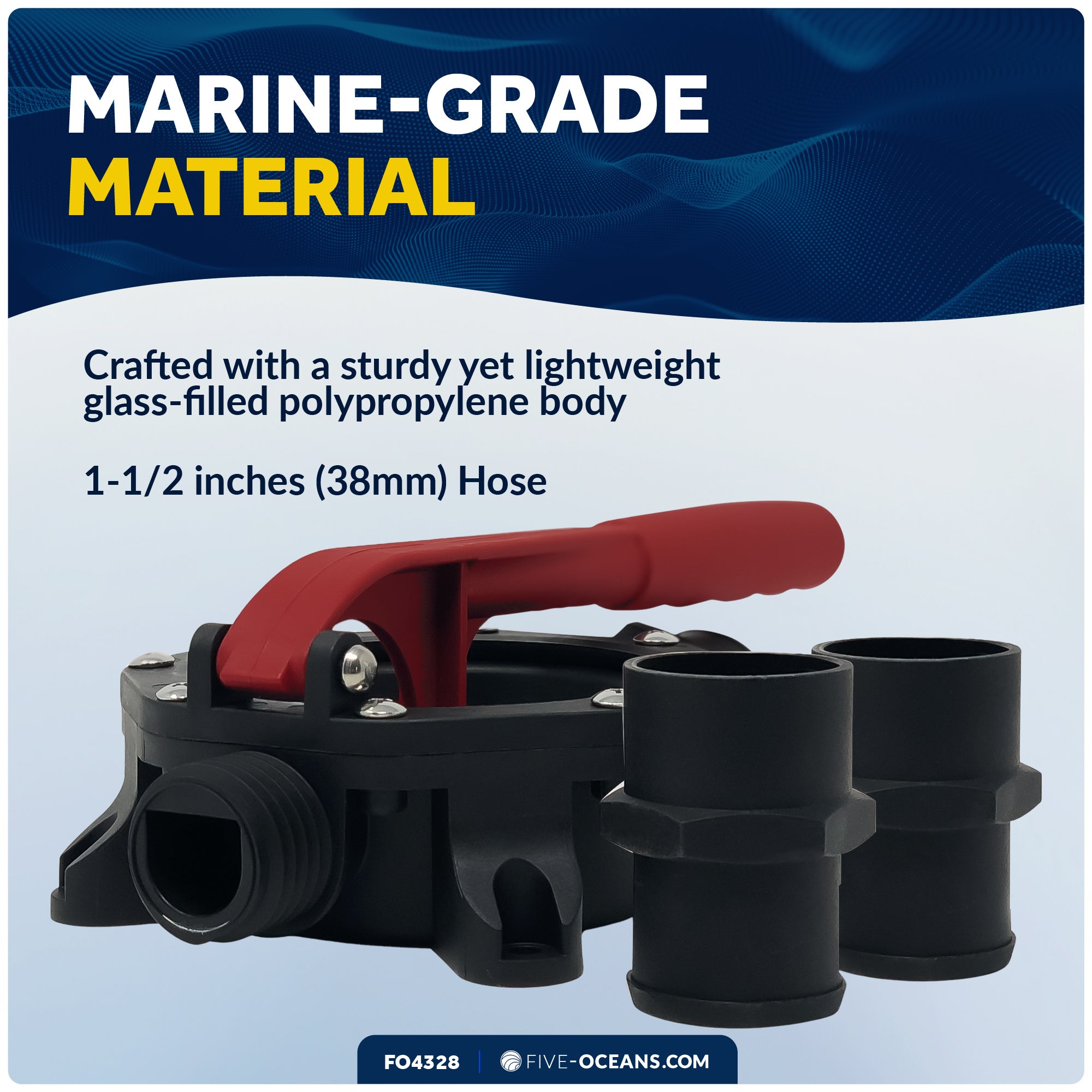 Diaphragm Manual Hand Bilge Pump - 720 GPH - FO4328