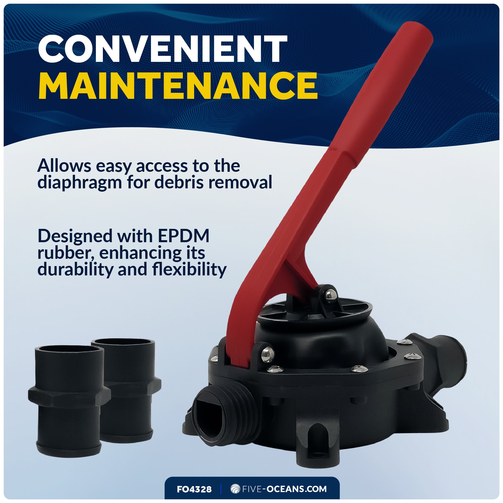 Diaphragm Manual Hand Bilge Pump - 720 GPH - FO4328