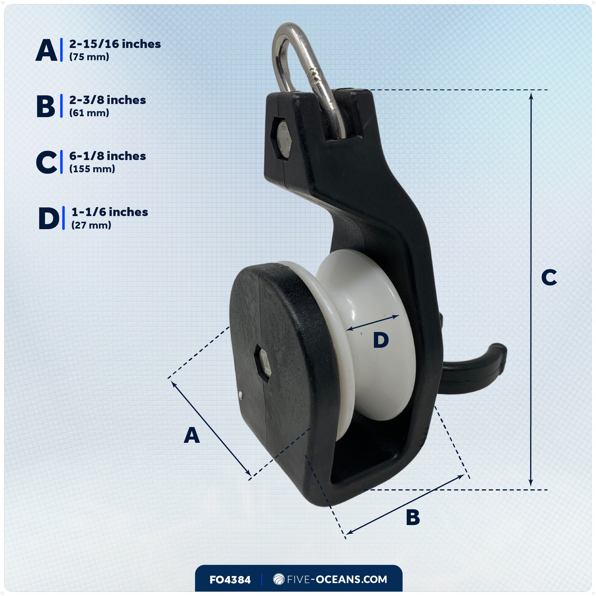 Line Hauller Pot Puller Pulley - FO4384 - Five Oceans