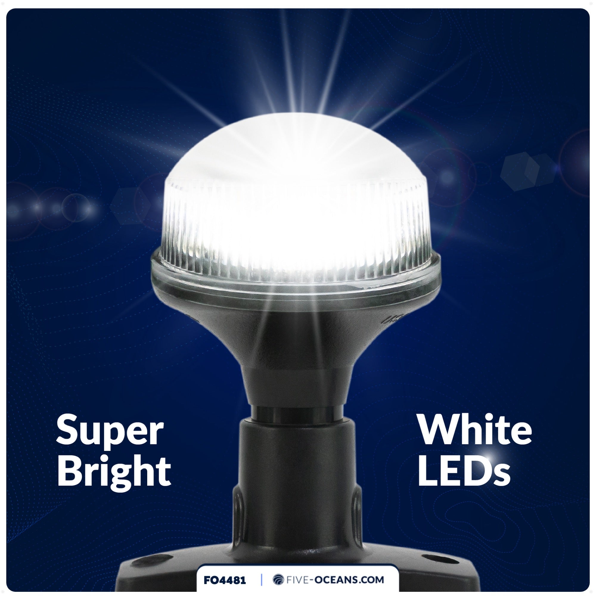 LED Anchor Navigation Light, 4" 2NM - FO4481 - Five Oceans