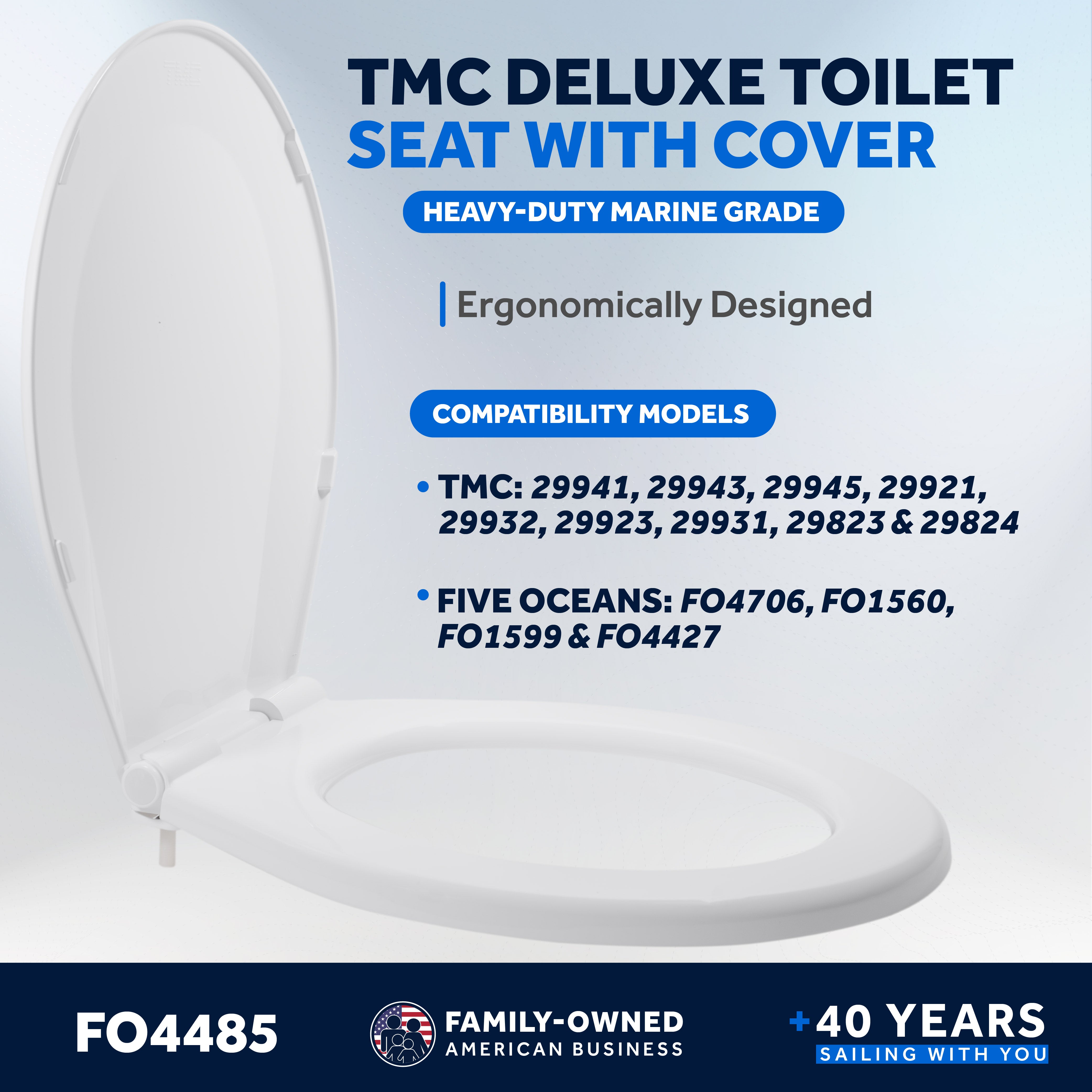 TMC Deluxe Toilet Seat with Cover - FO4485