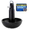 5 lb Mushroom Boat Anchor, Black PVC Vinyl Coating - FO4553