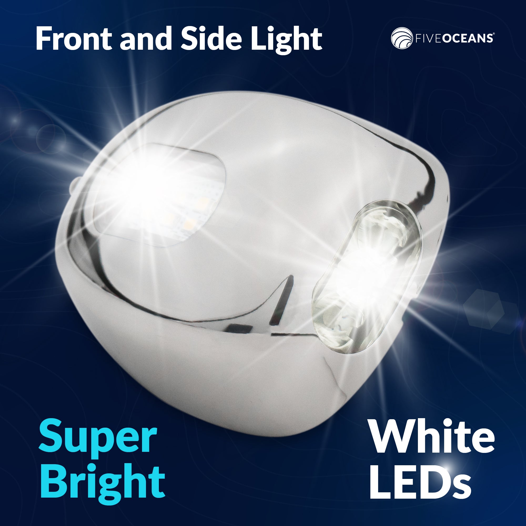 LED Front and Side Light for Docking, 2-Pack - FO4600-M2 - Five Oceans