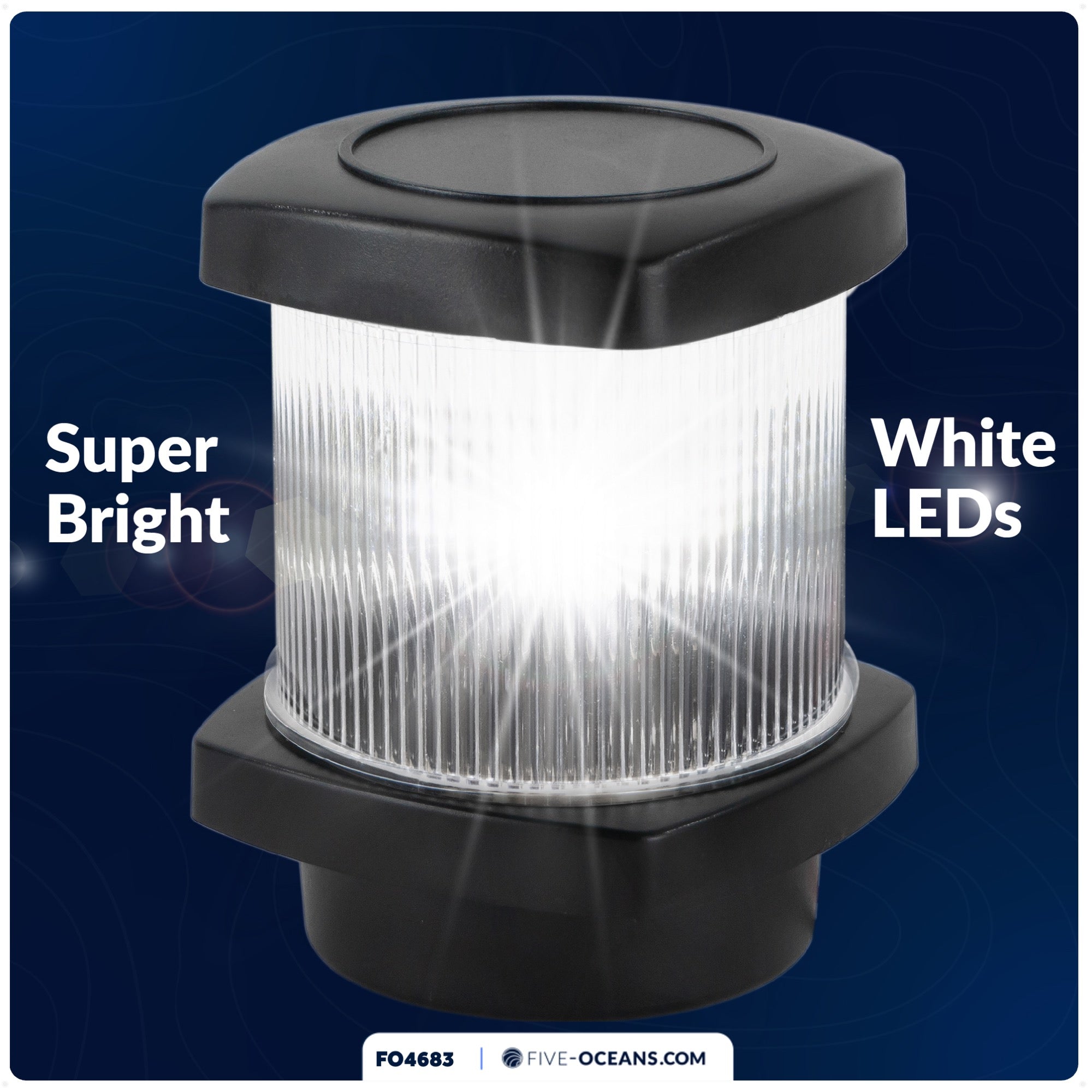 LED Anchor Light, 12V DC, Vertical Mount - FO4683 - Five Oceans