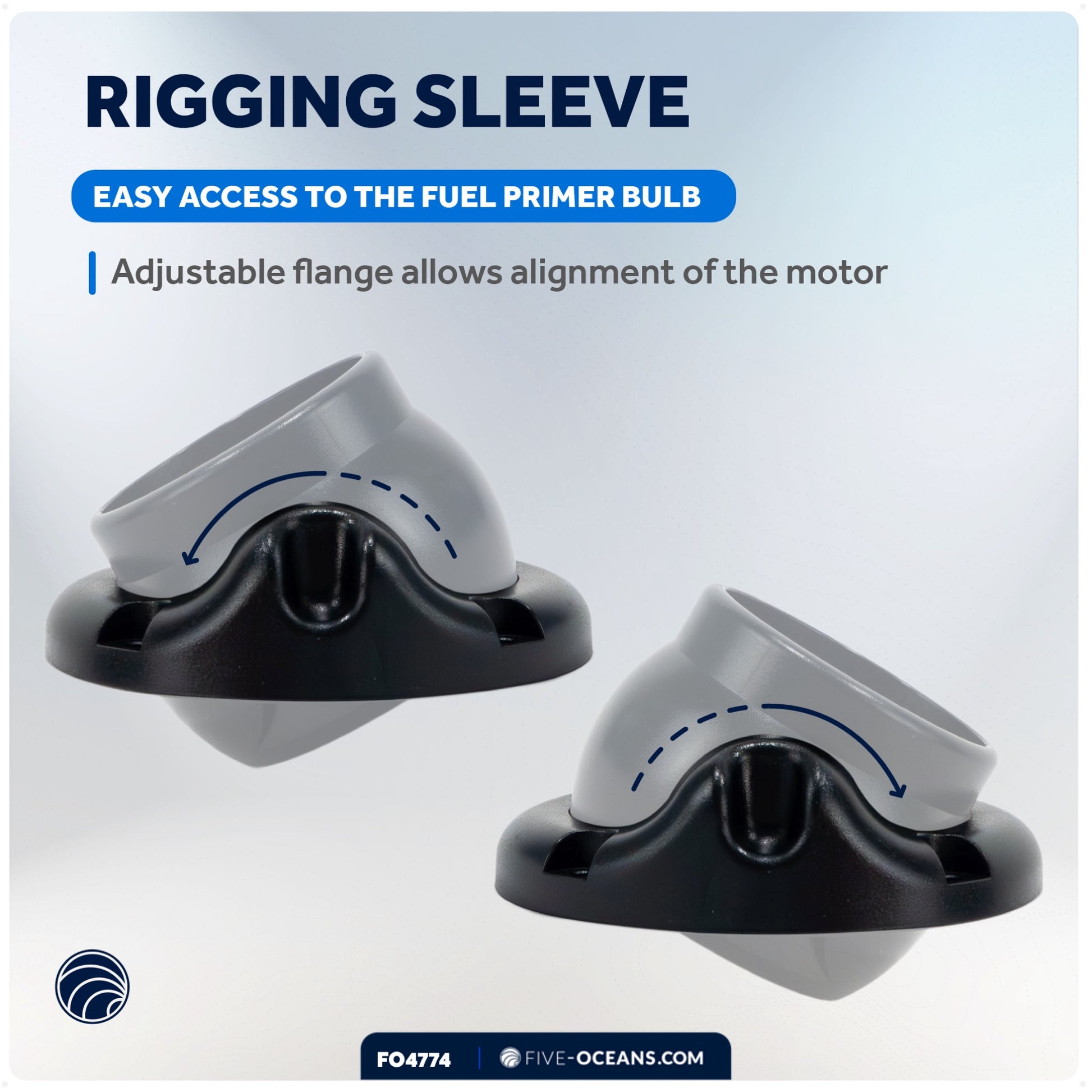 Outboard Adjustable Rigging Hose Flange for 2" (50mm) Rigging Hose - FO4774 - Five Oceans