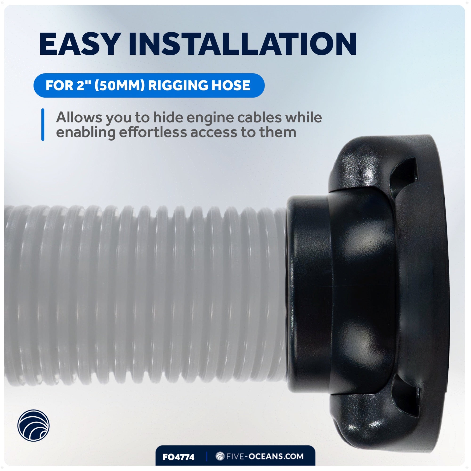 Outboard Adjustable Rigging Hose Flange for 2" (50mm) Rigging Hose - FO4774 - Five Oceans