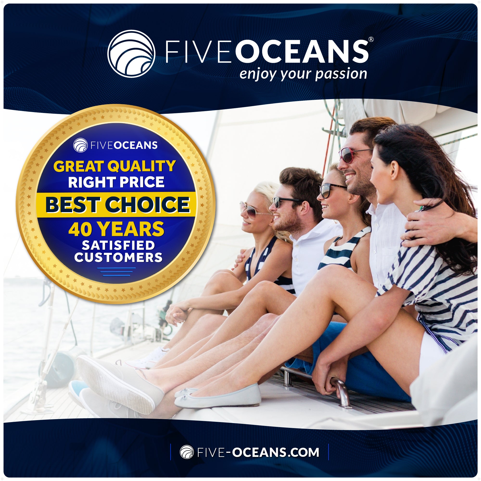 Outboard Rigging Flange with Fuel Hose Port and Hose Union Kit, Black - FO4776-4778-KIT - Five Oceans