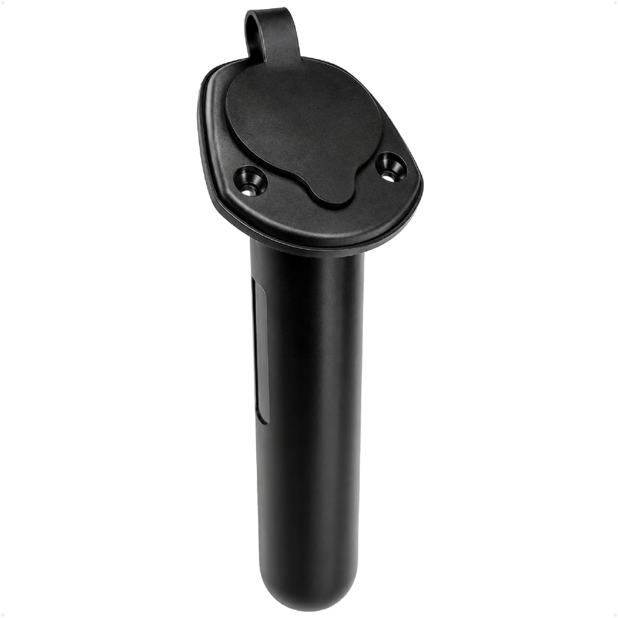 60-Degree Flush Mount Fishing Rod Holder - Black Nylon