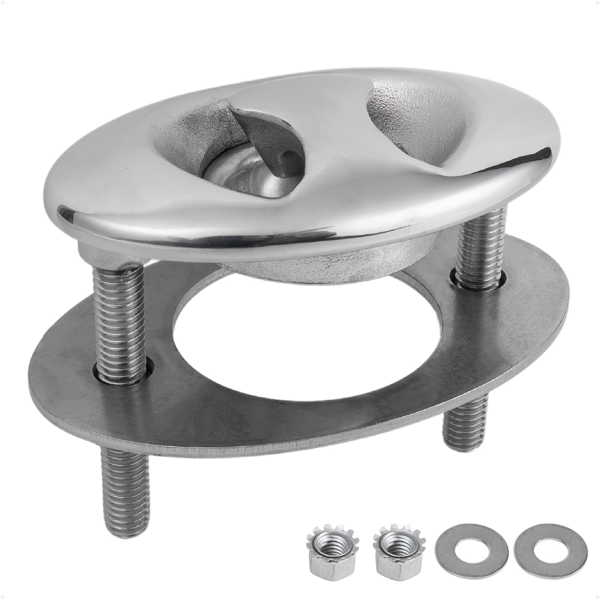 Flush Mount Transom Ski Tow Hook, Stainless Steel - FO4799