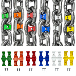 3/8" (10mm) HT G4 Anchor Windlass Chain Markers, 12-Pack, 6 Colors - FO5064 - Five Oceans