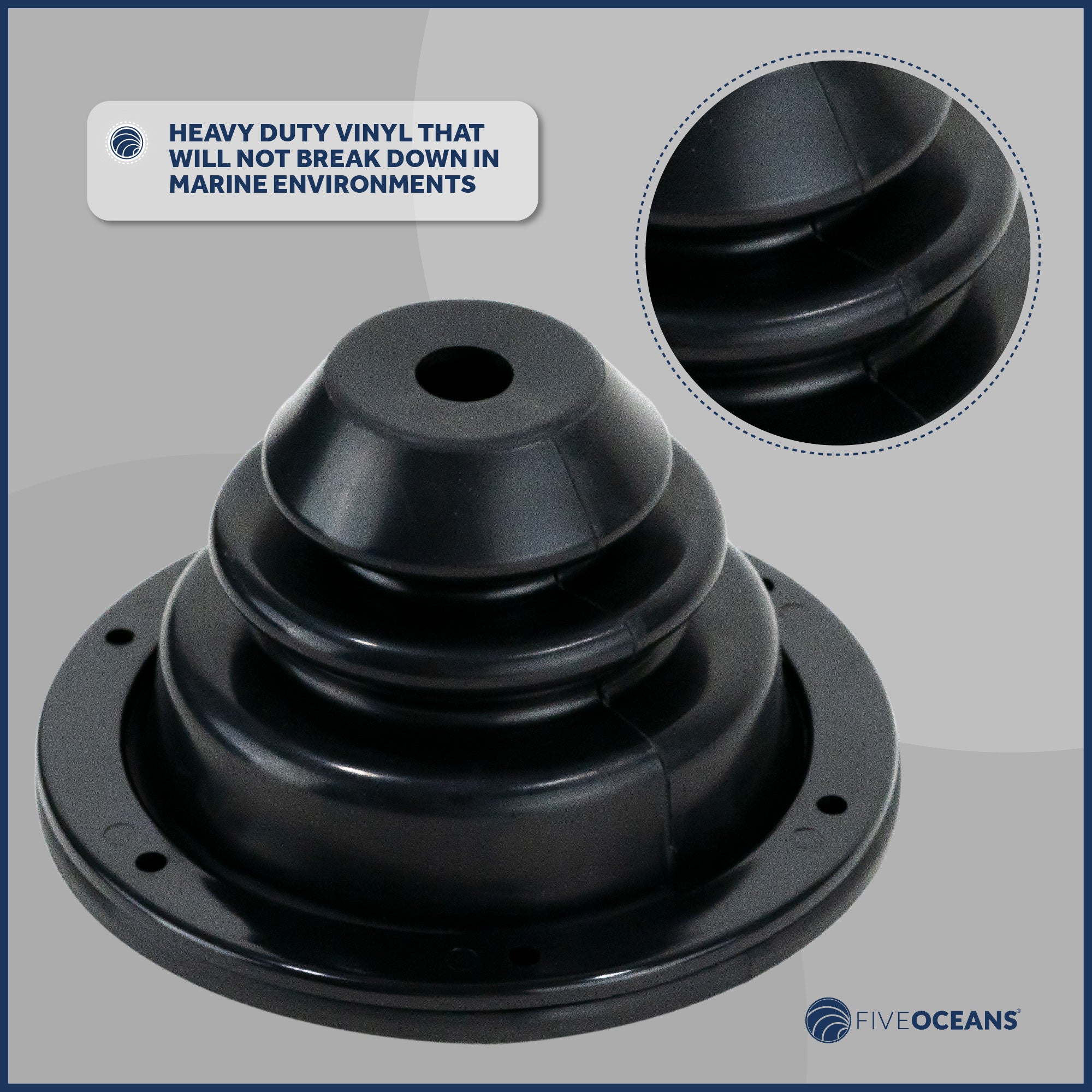 Rubber Motor Well Cable Boot, 5-1/2" - FO563 - Five Oceans
