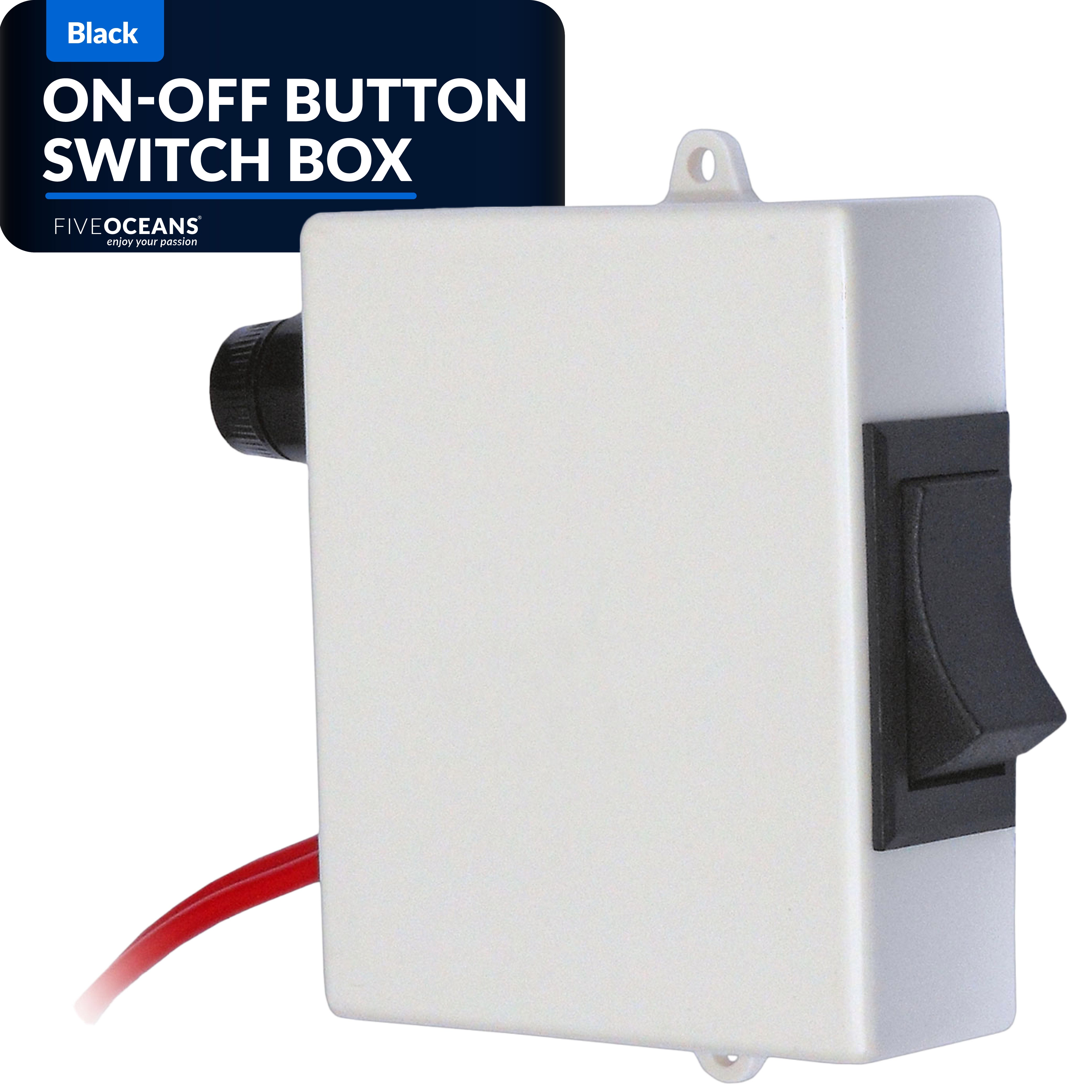 TMC Electric Toliet Momentary On-Off Push Button Switch Box - FO729