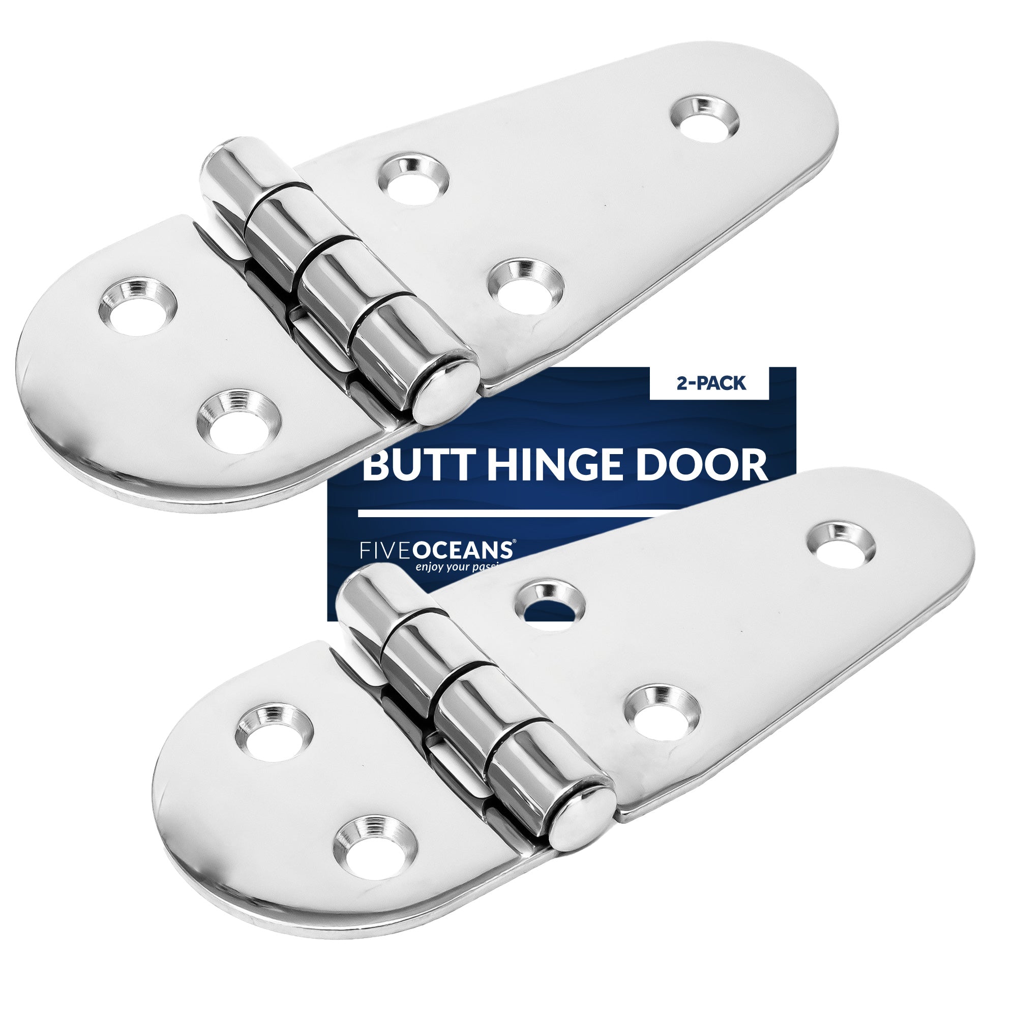 Butt Hinge Door, Stainless Steel, 1-1/2 x 4-1/1" 2-Pair - FO1401-M2