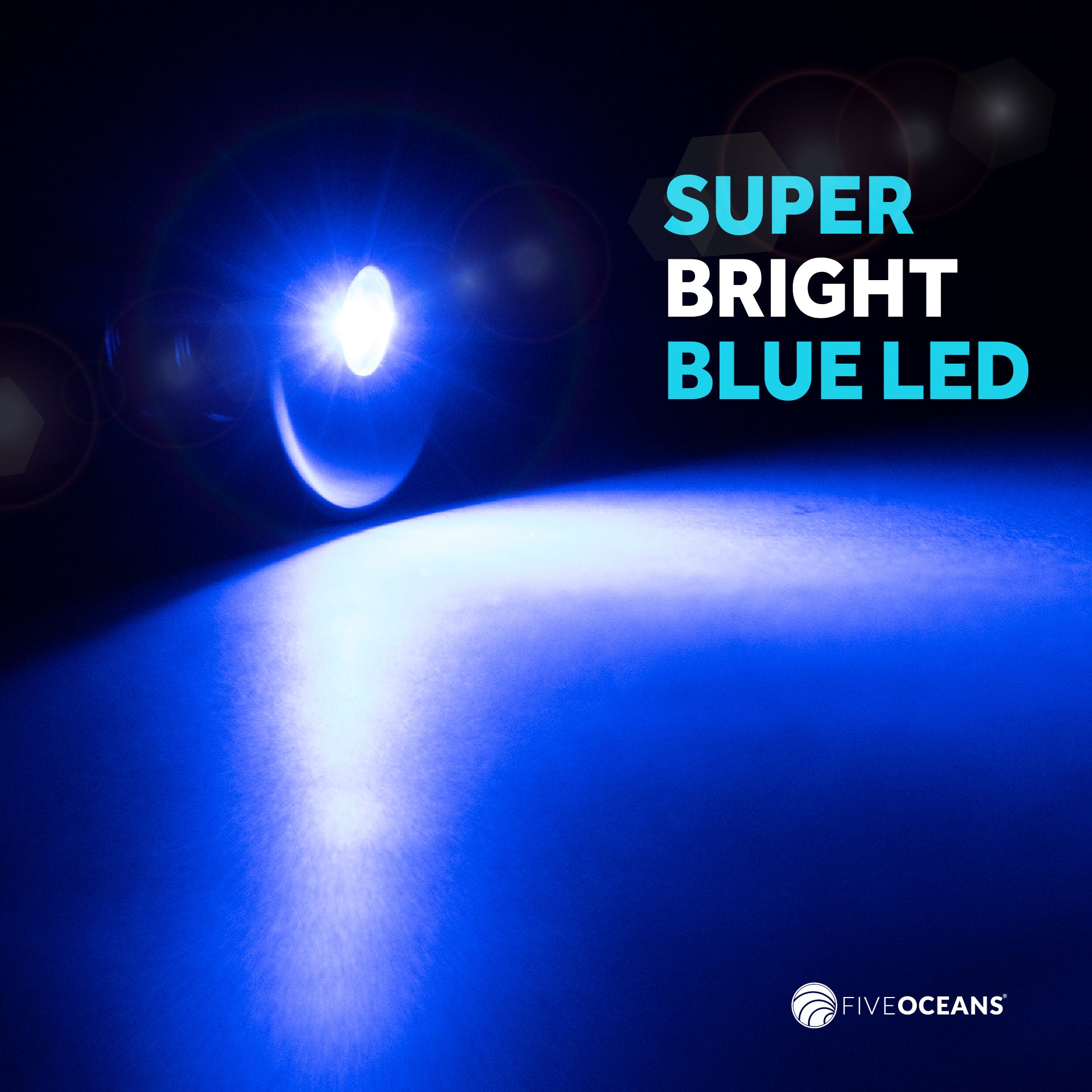 LED Courtesy Mini Accent Light, Blue 2-Pack - FO-2445-M2 - Five Oceans