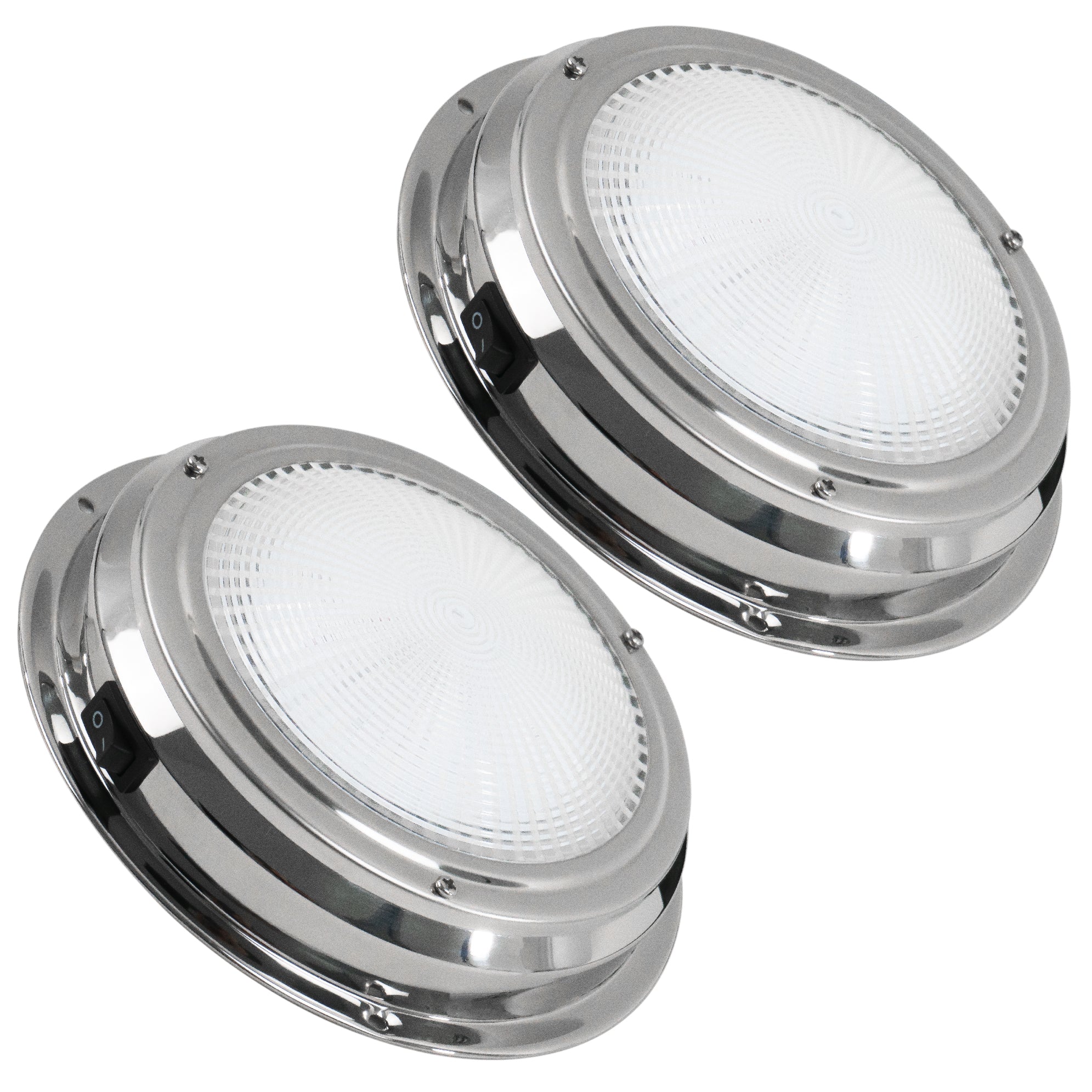 LED Interior Dome Ceiling Light, 4" Surface Mount, Daylight White, 2-Pack - FO2624-M2