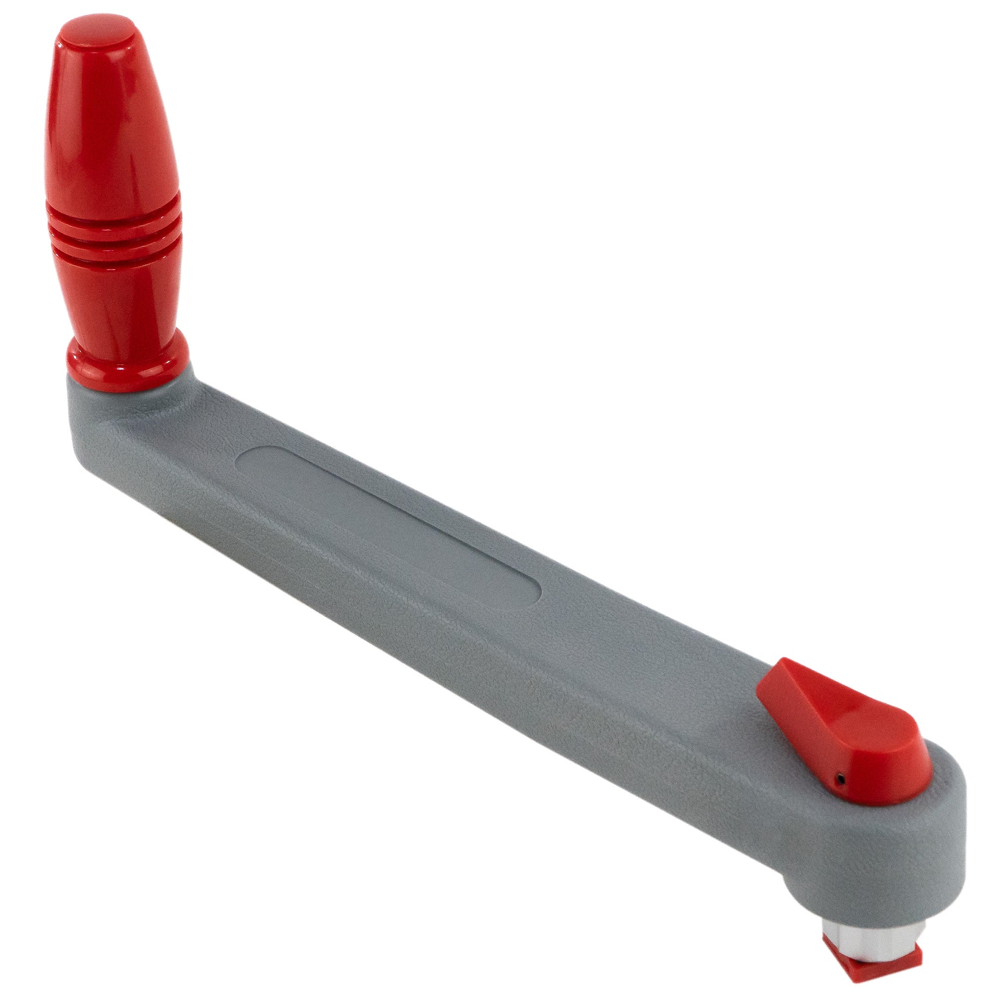 Universal Winch Handle, 10" Floating Lock-in Style, Grey/Red - FO3924