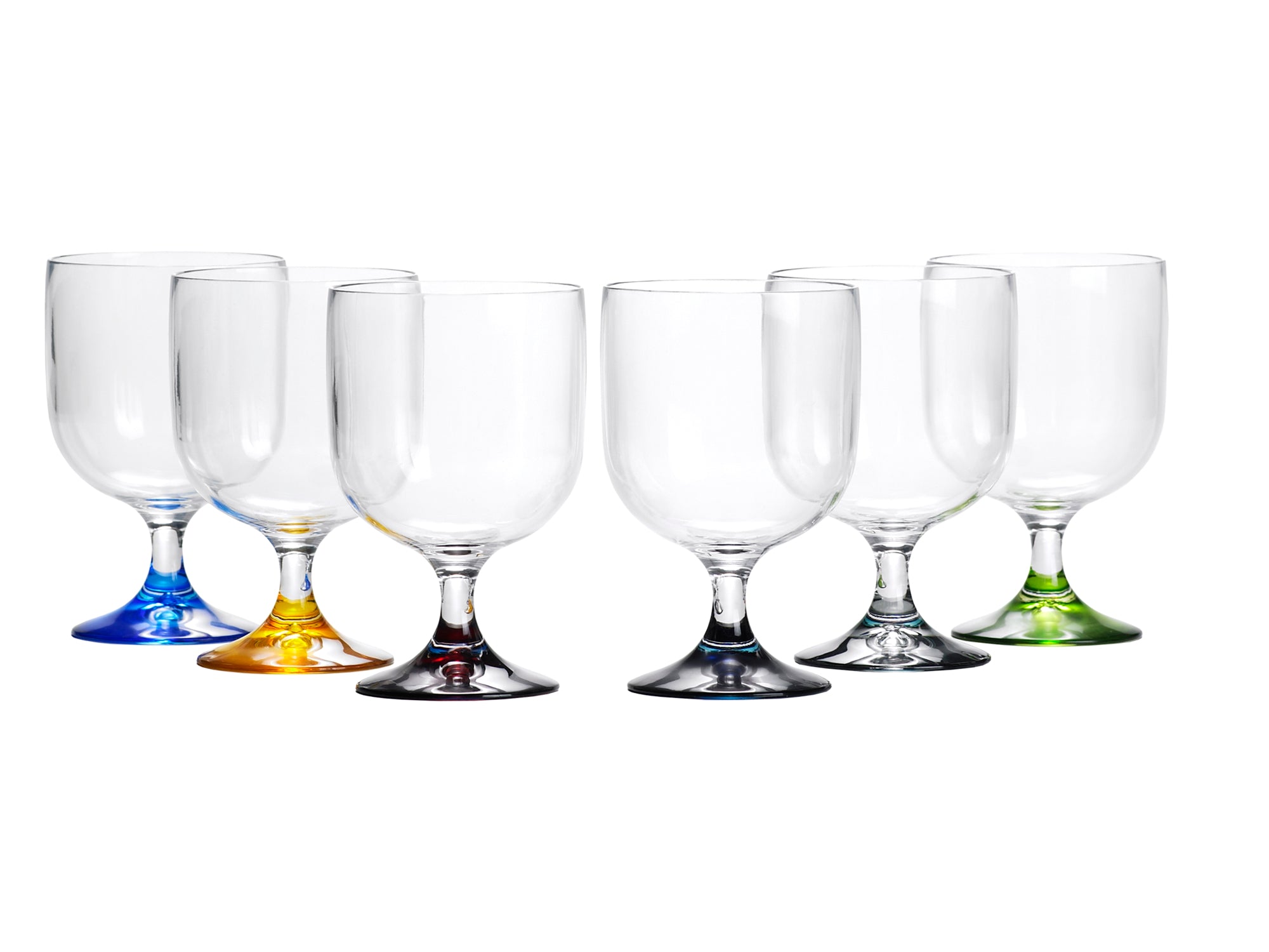 Party Stacking Wine Cup Colors Base (Set of 6) - FO4082