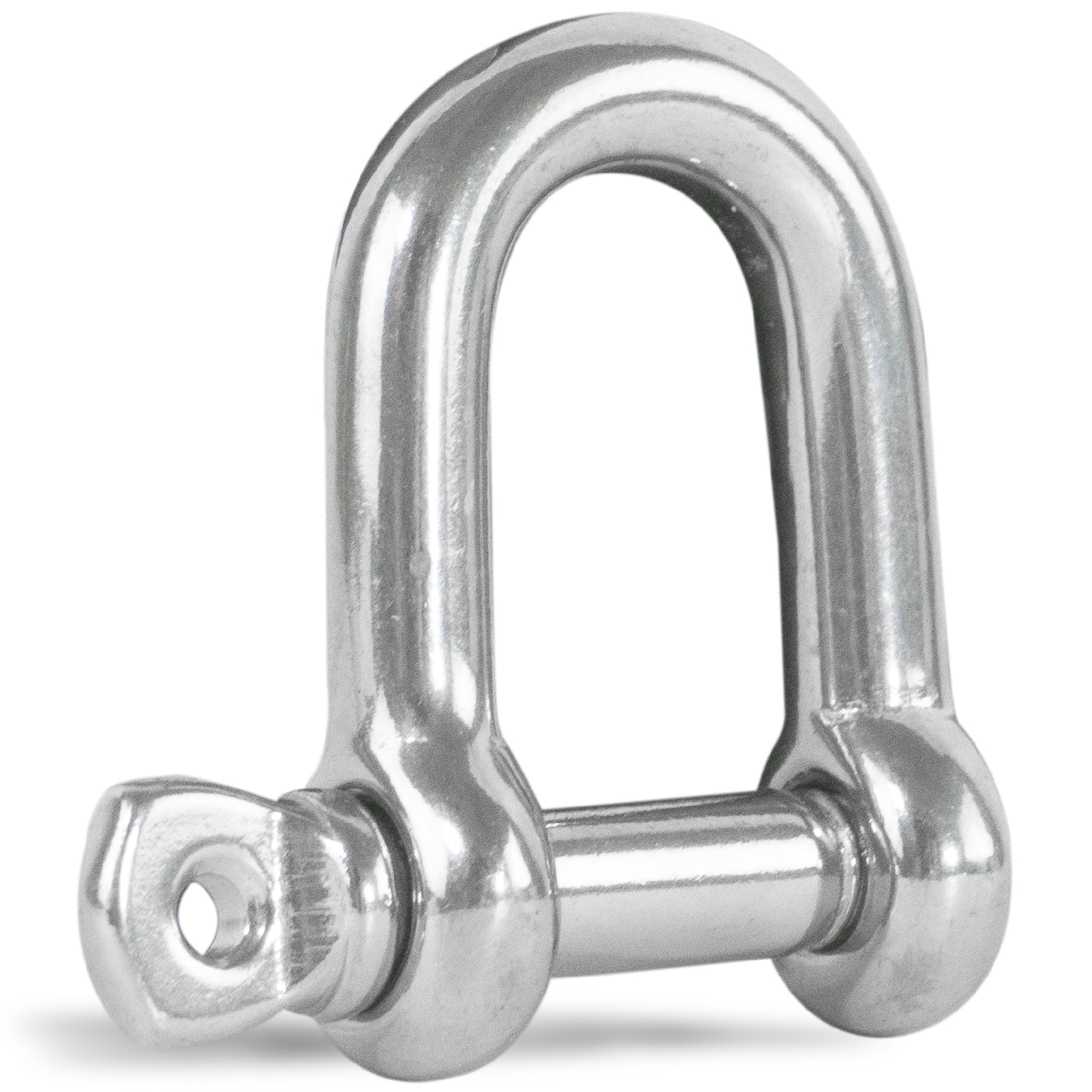 Pin D Shackles, 3/16" Screw, Stainless Steel - FO409